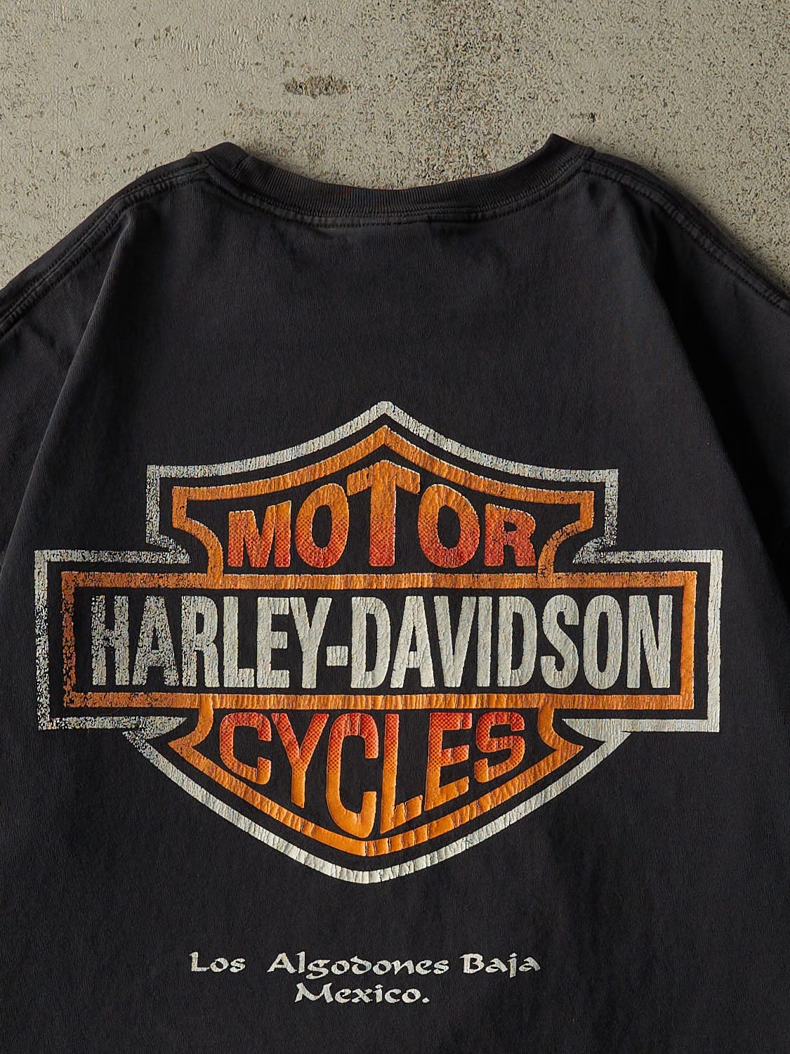 Vintage 90s Black Harley Davidson Baja Mexico Tee (M)