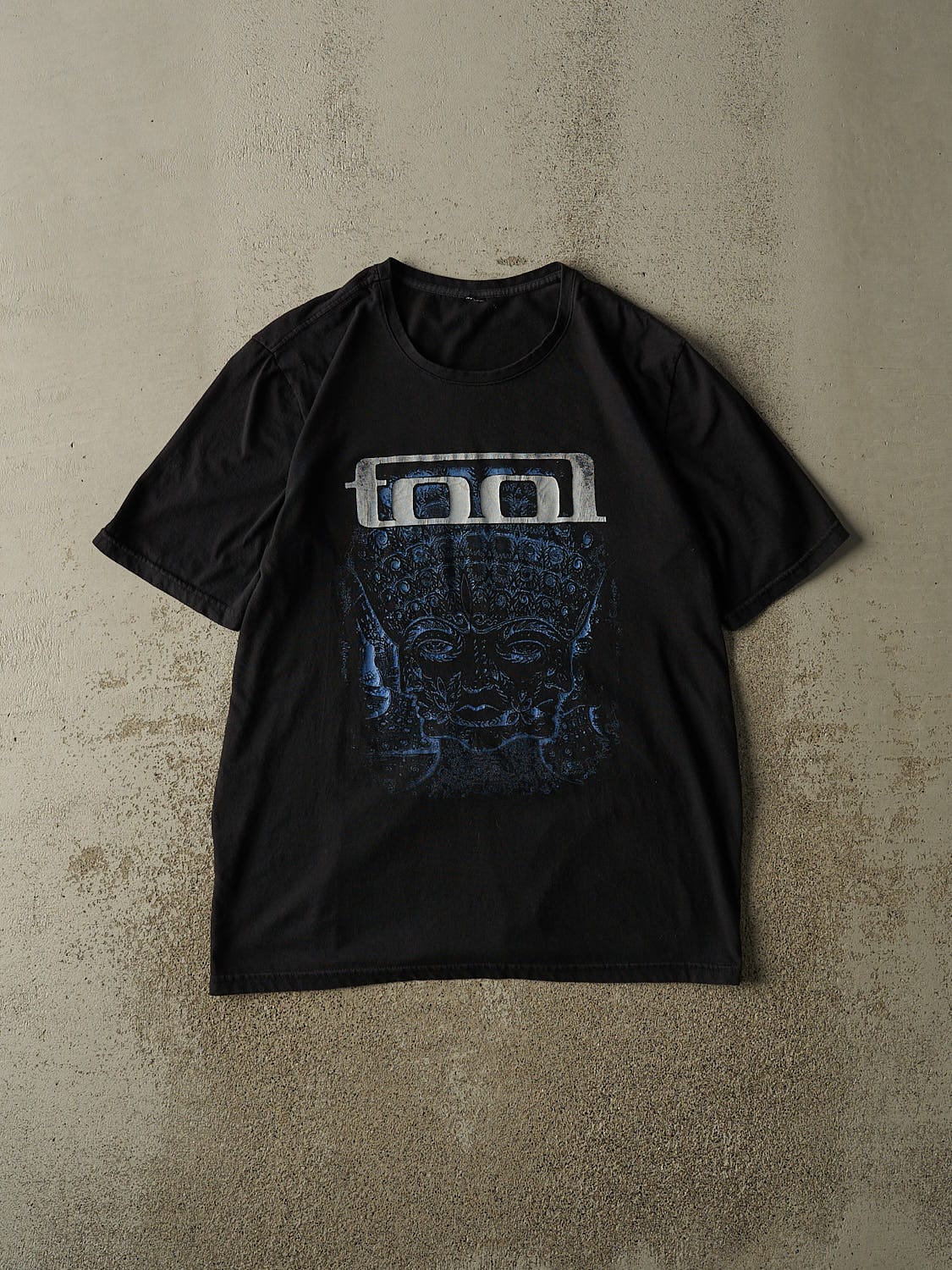 Vintage Y2K Black Tool Band Tee (L/XL)