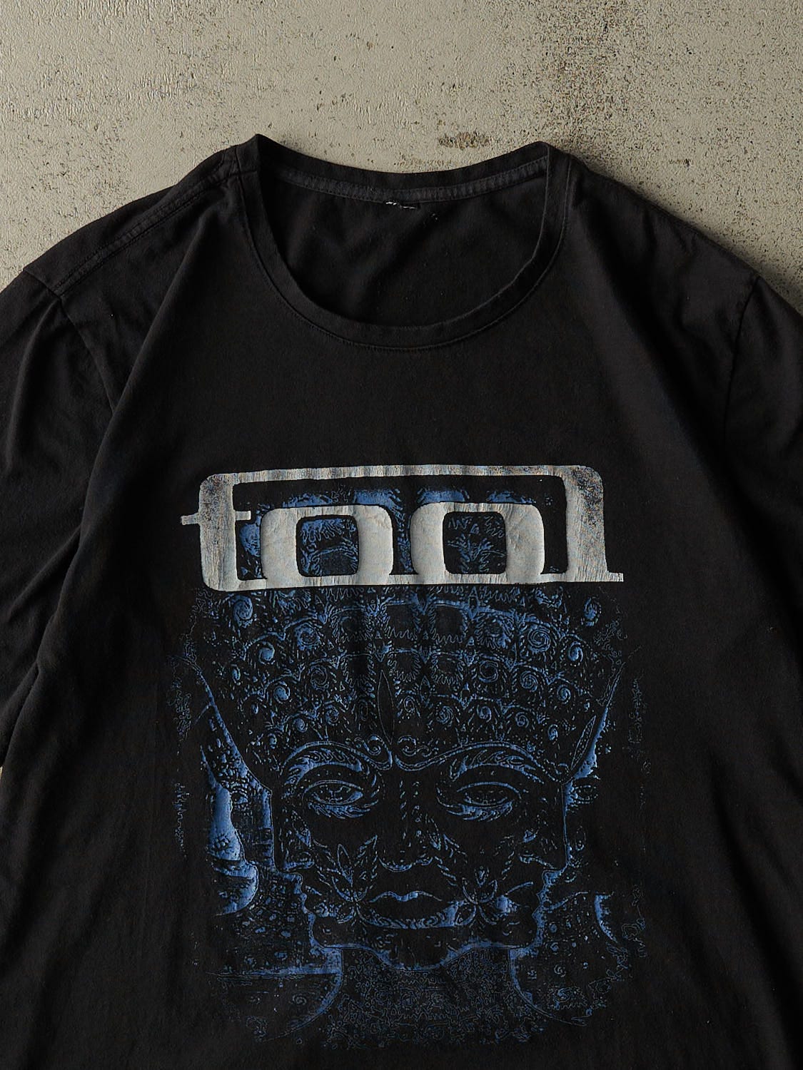 Vintage Y2K Black Tool Band Tee (L/XL)
