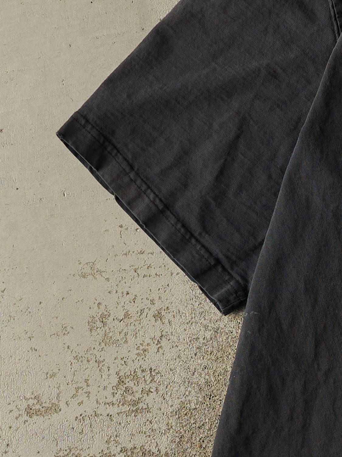 Vintage Y2K Faded Black Carhartt Logo Tee (XXL)