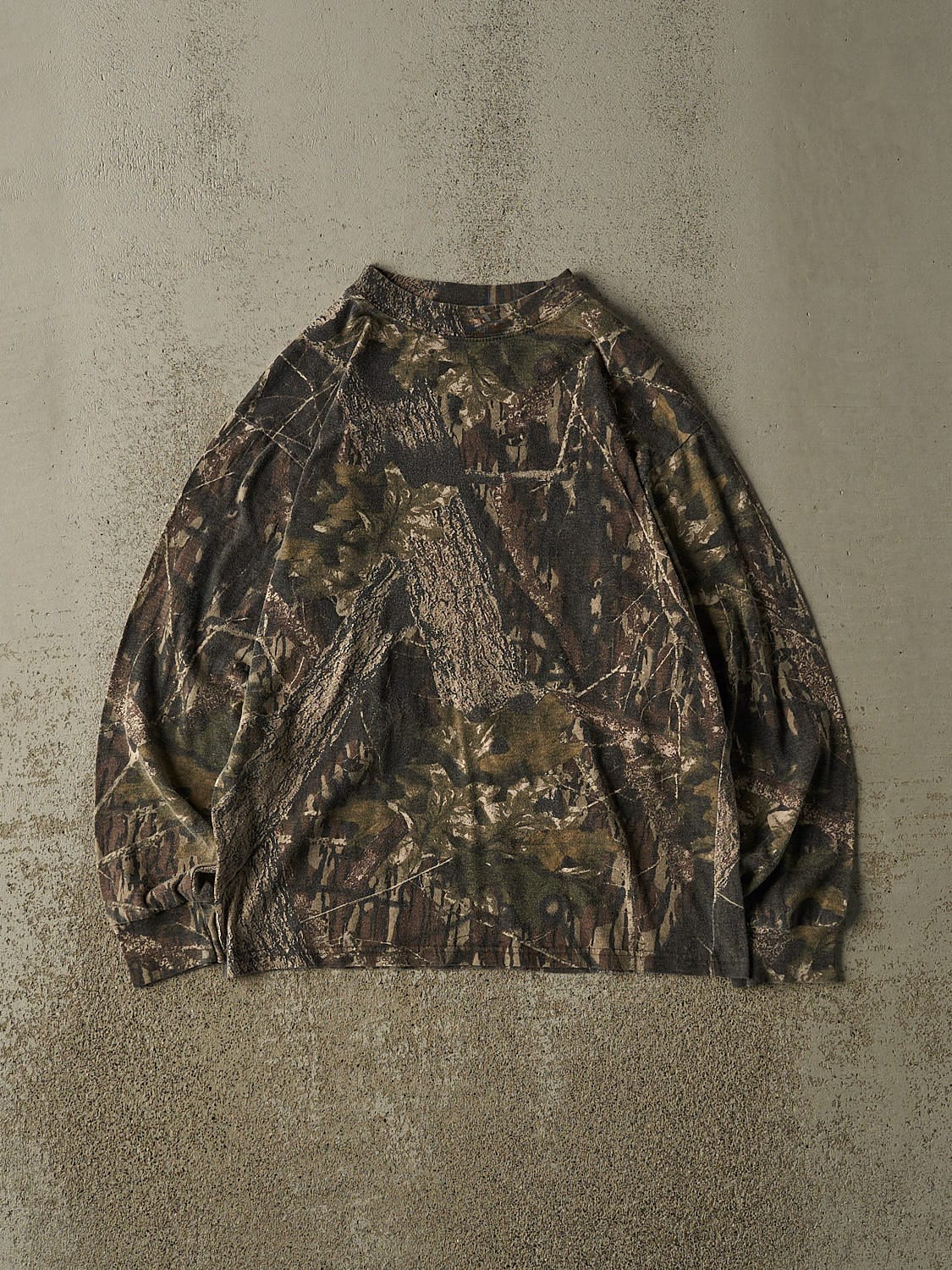 Vintage 90s Camo Mossy Oak Long Sleeve (XS/S)