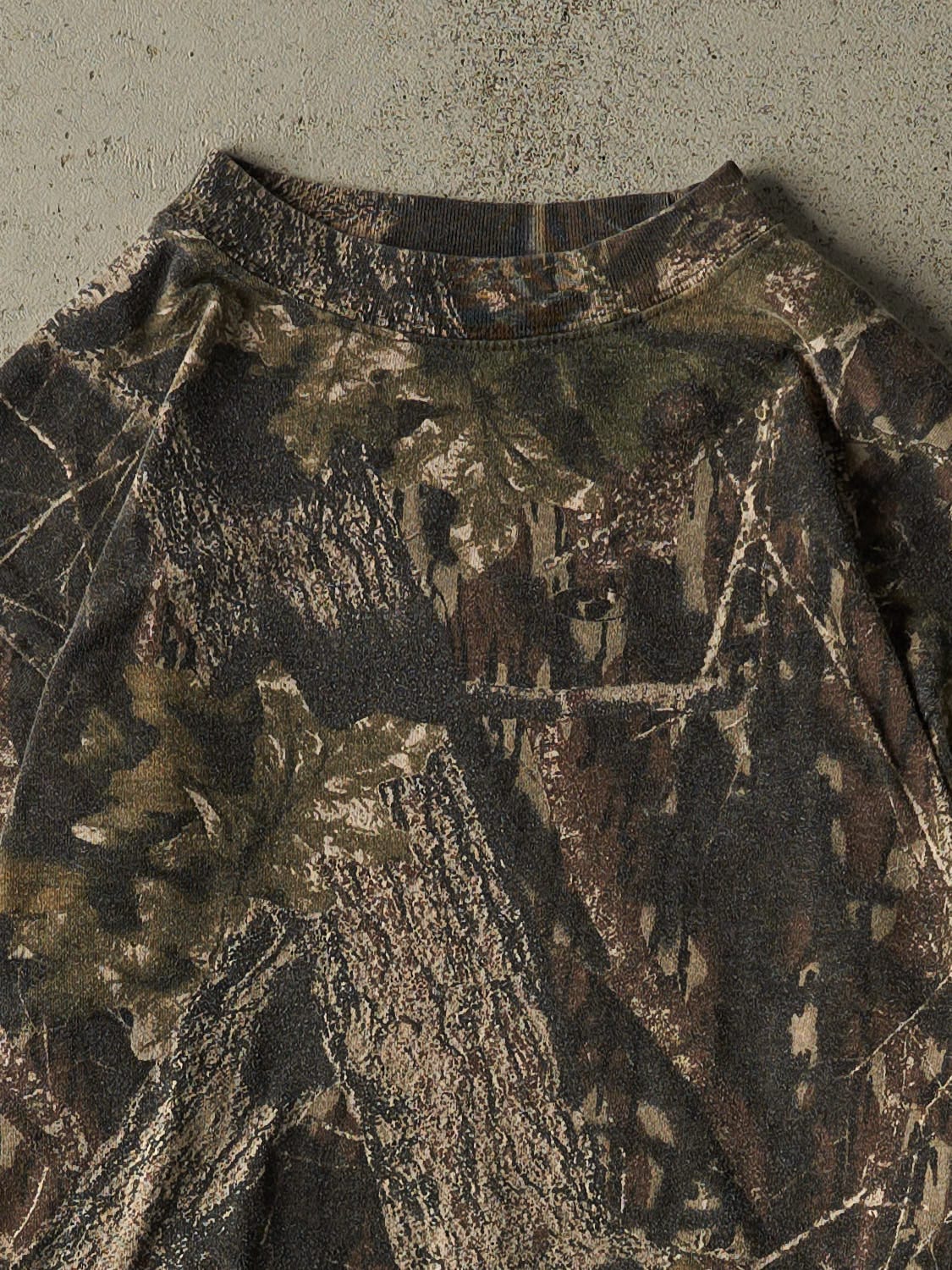Vintage 90s Camo Mossy Oak Long Sleeve (XS/S)