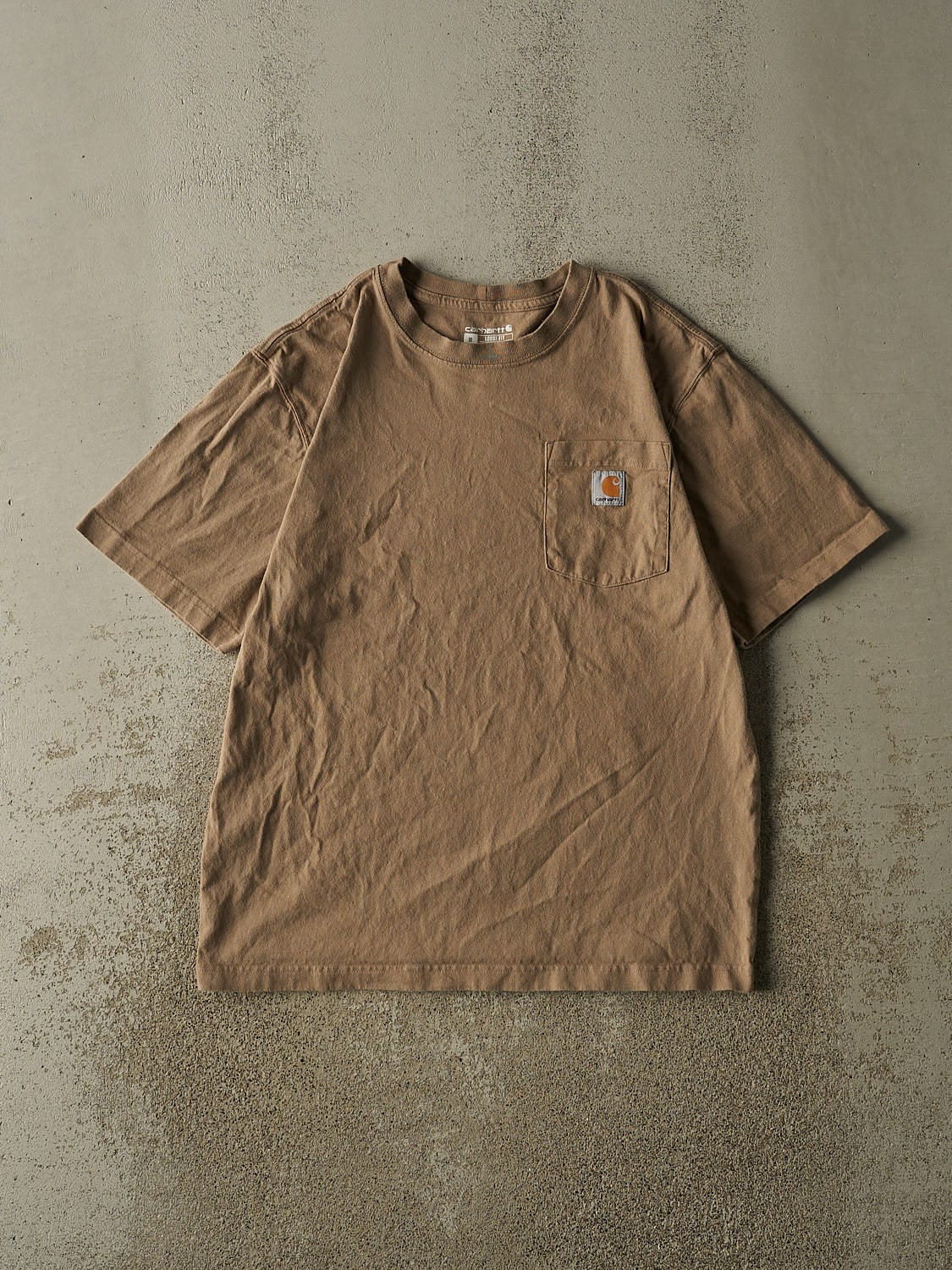 Vintage Y2K Beige Carhartt Pocket Tee (L)