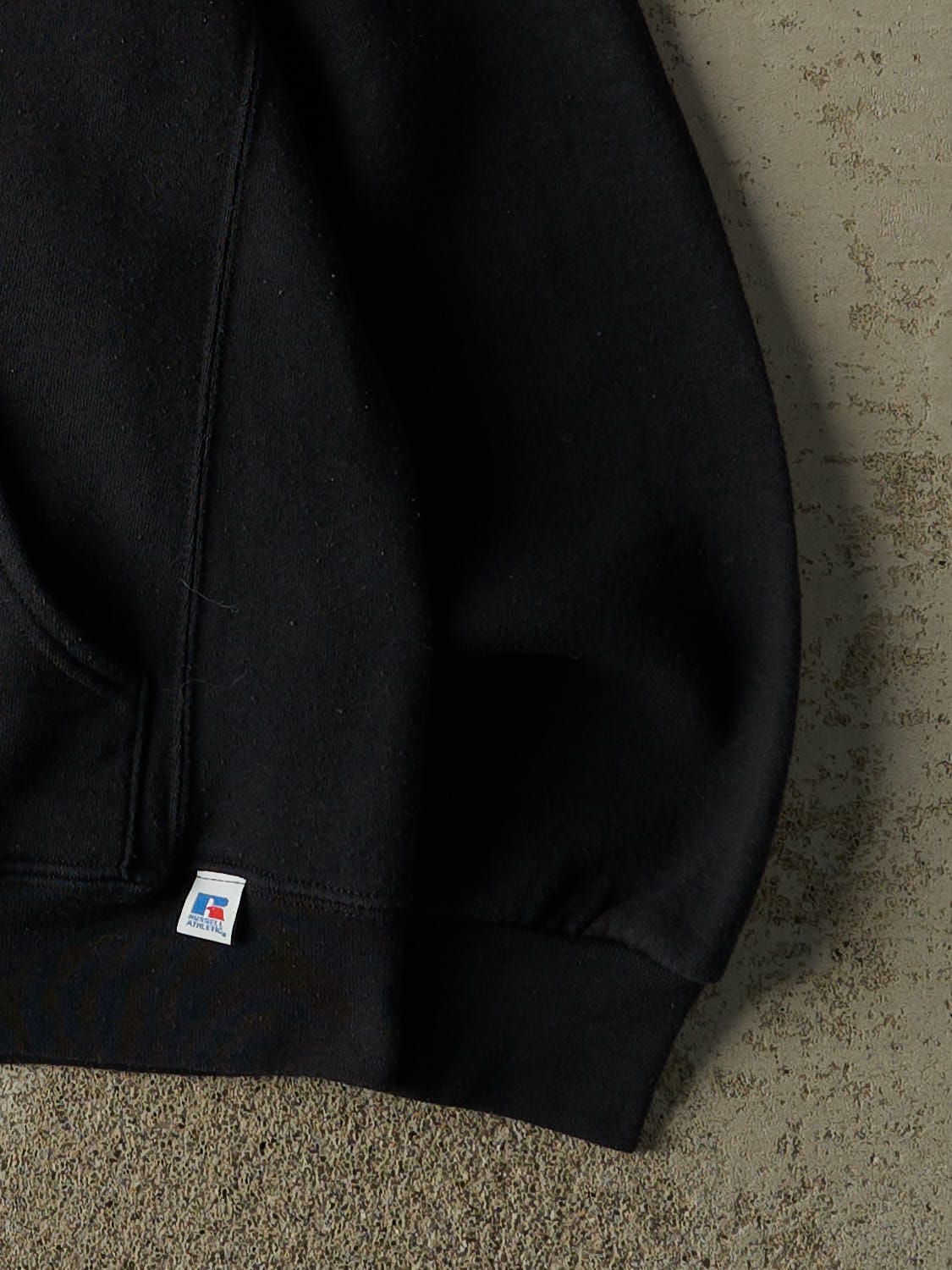 Vintage Y2K Black Russell Athletic Western University Hoodie (S/M)