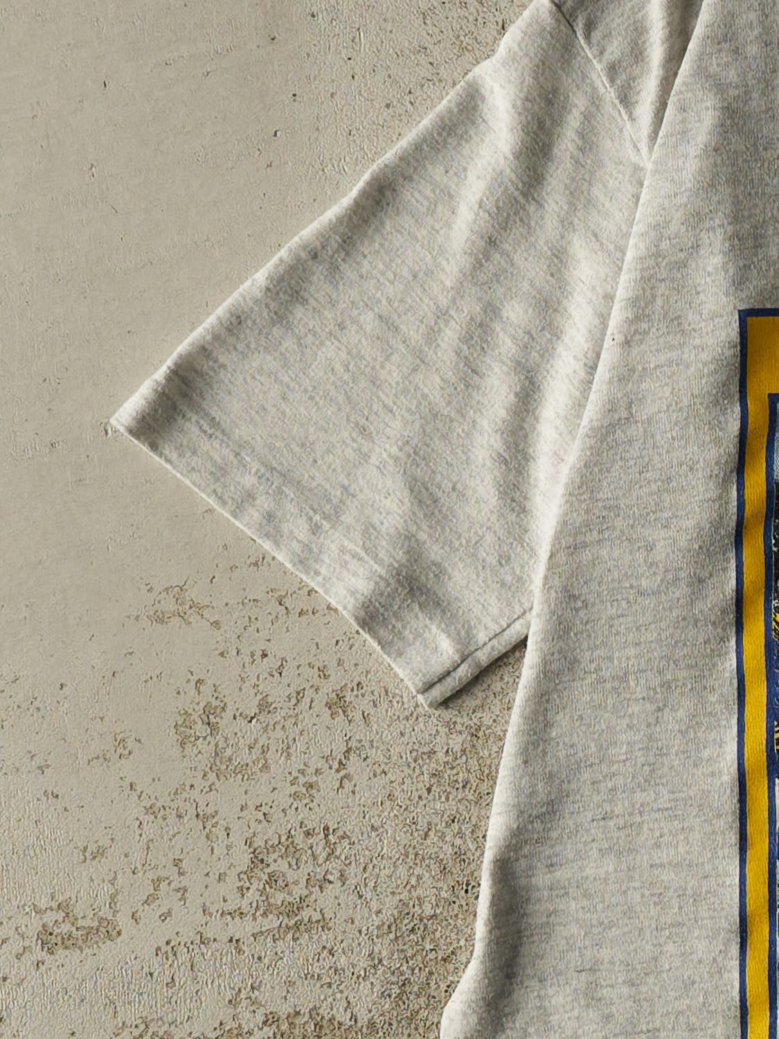 Vintage 80s Heather Grey Sunoco Racing Tee (S/M)