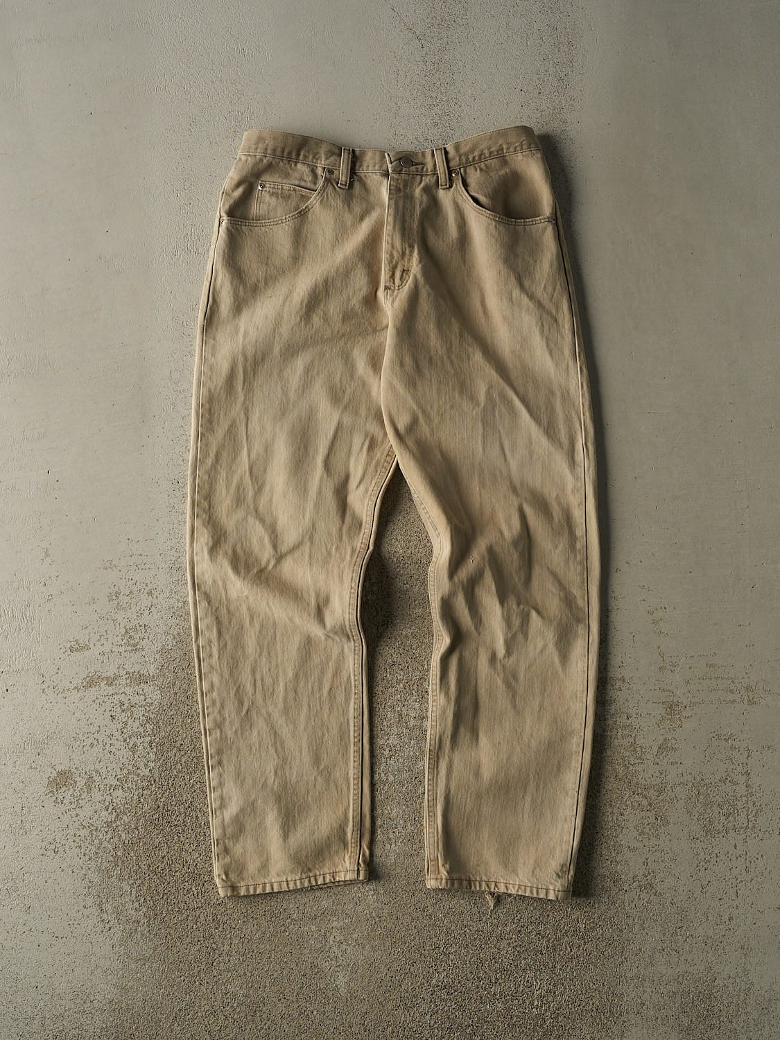 Vintage 90s Beige Wrangler Denim Pants (34x31)