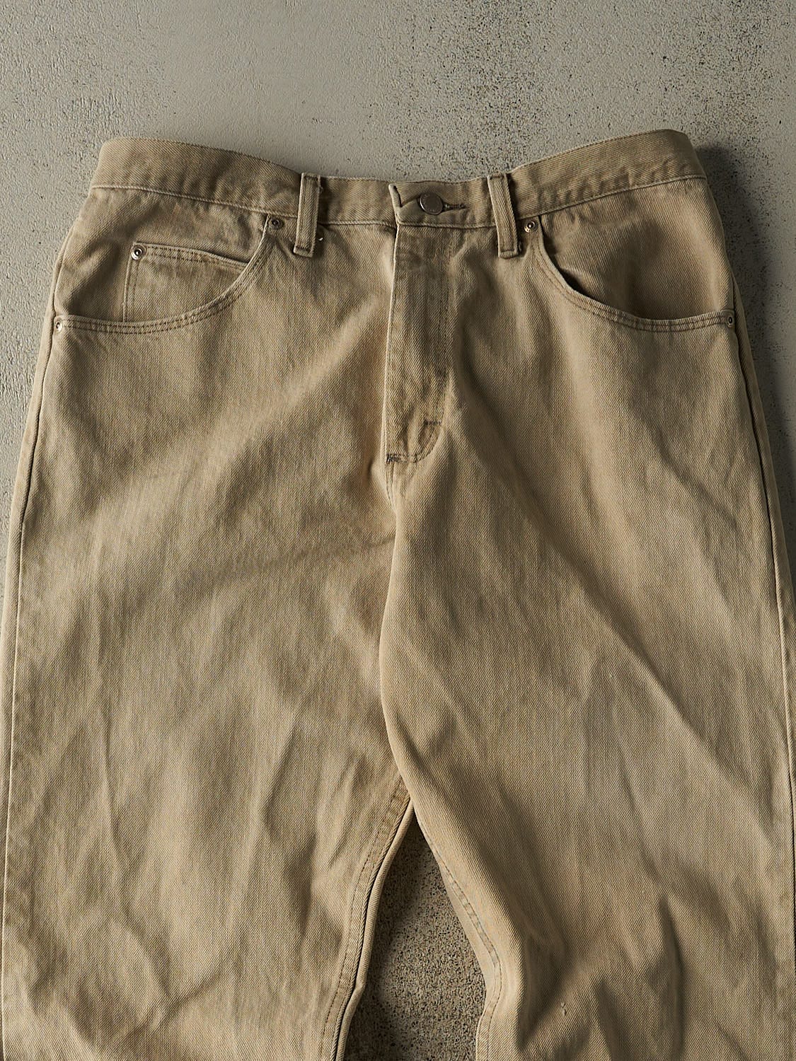 Vintage 90s Beige Wrangler Denim Pants (34x31)