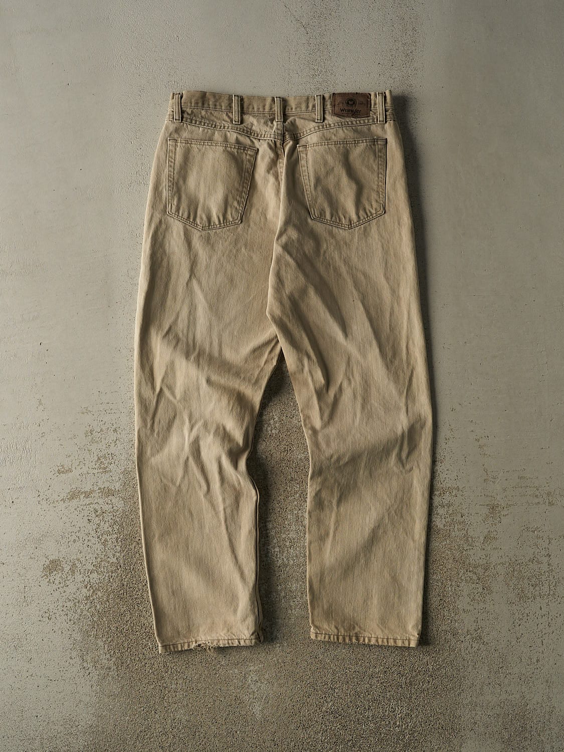 Vintage 90s Beige Wrangler Denim Pants (34x31)