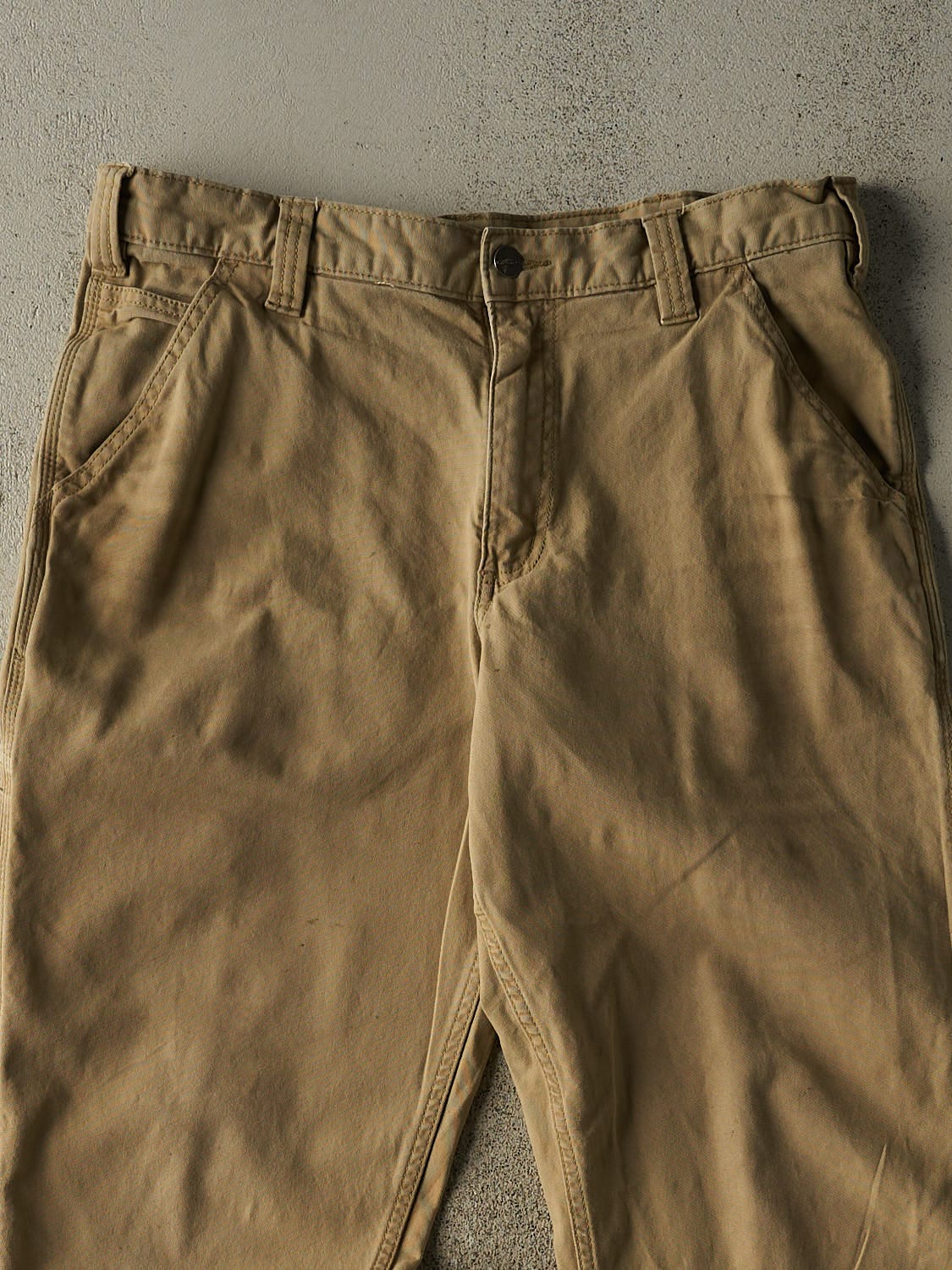 Vintage Y2K Beige Carhartt Work Pants (34x31)
