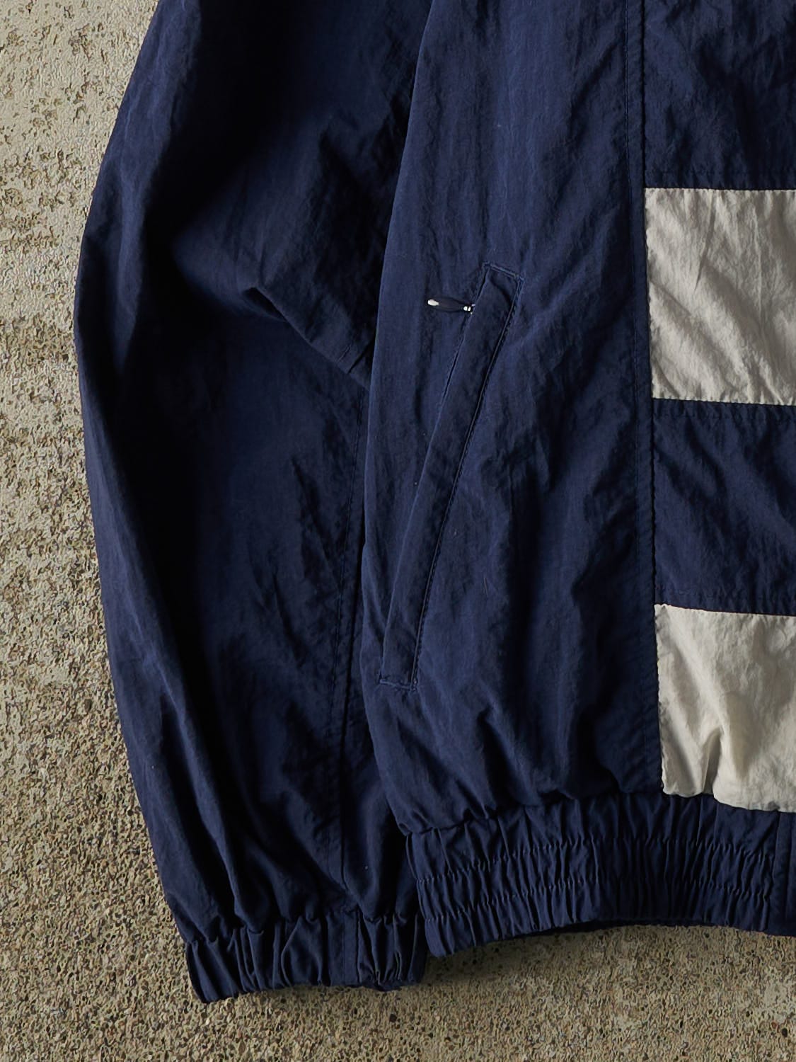 Vintage 90s Navy Blue & White Spokane Stars Adidas Windbreaker Jacket (M/L)