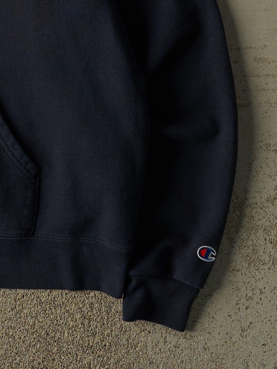 Vintage 90s Navy Blue University of Michigan Hoodie (S/M)