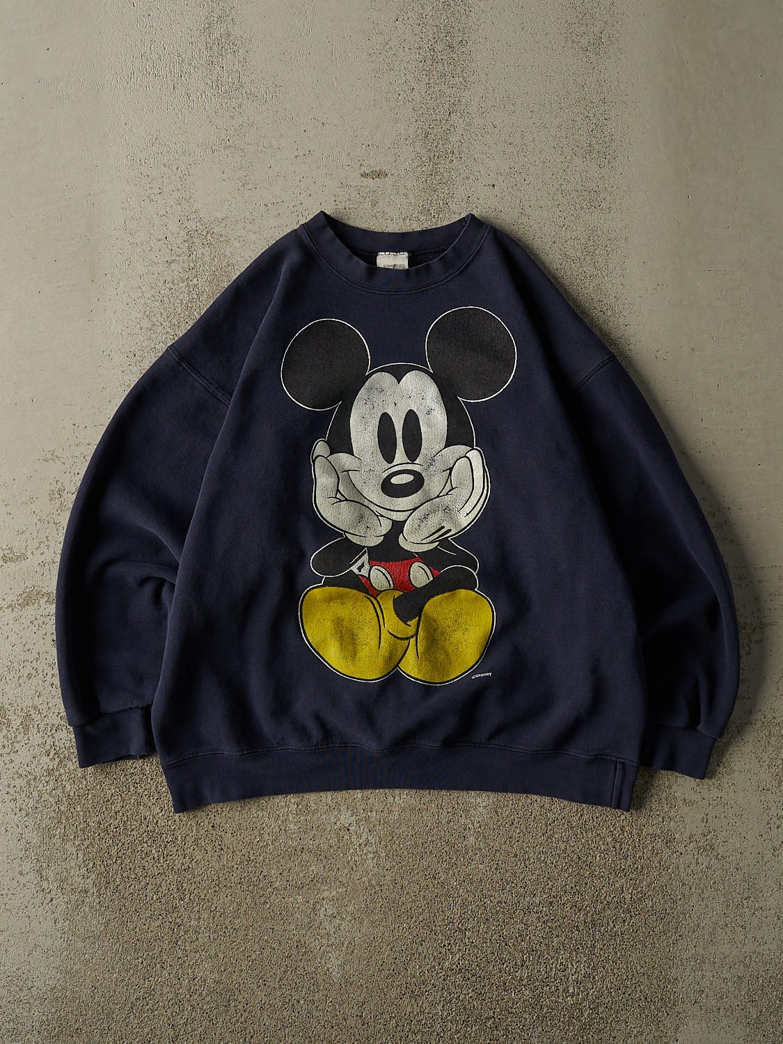 Vintage 90s Navy Blue Mickey Mouse Crewneck (M/L)