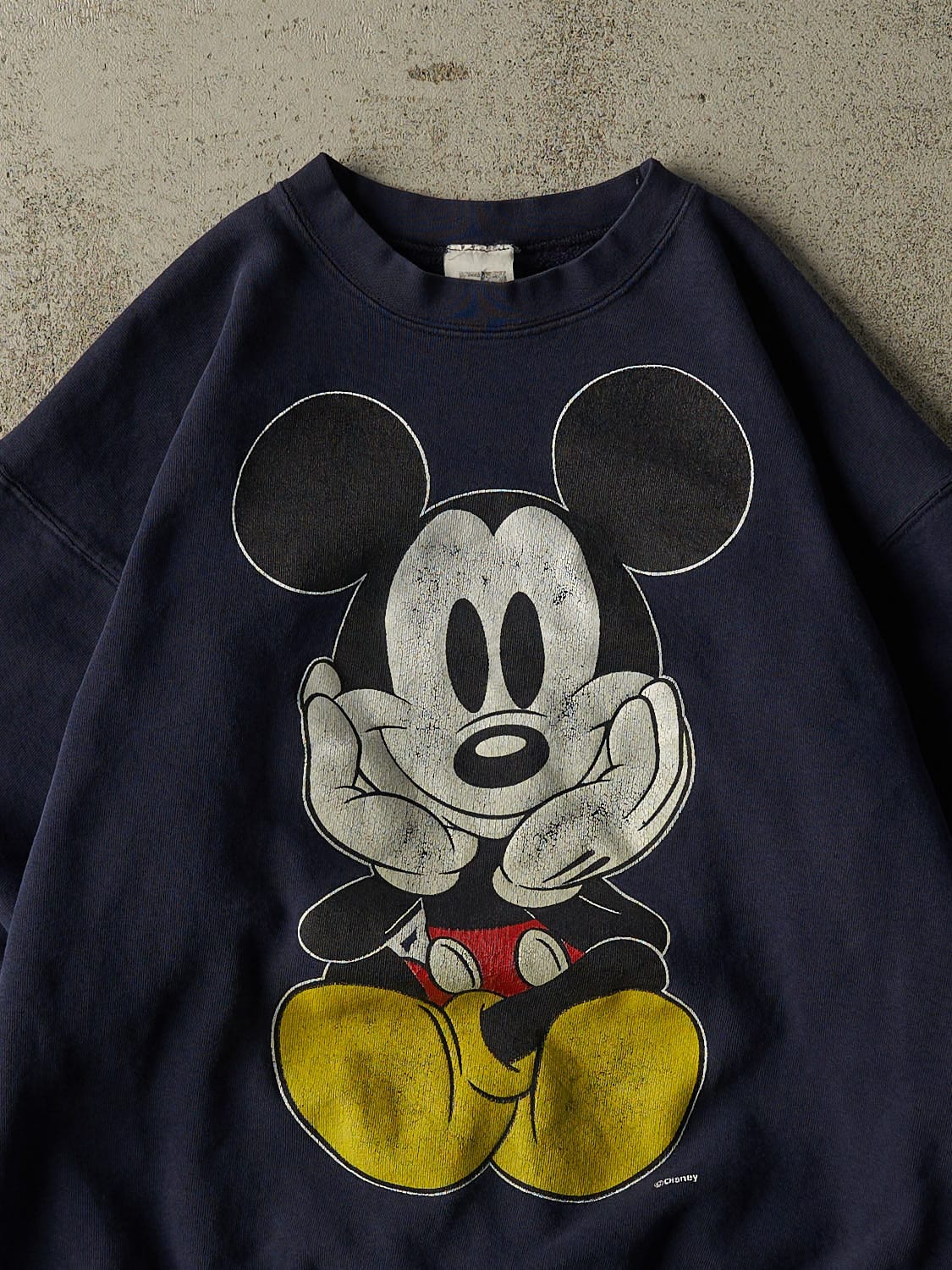 Vintage 90s Navy Blue Mickey Mouse Crewneck (M/L)