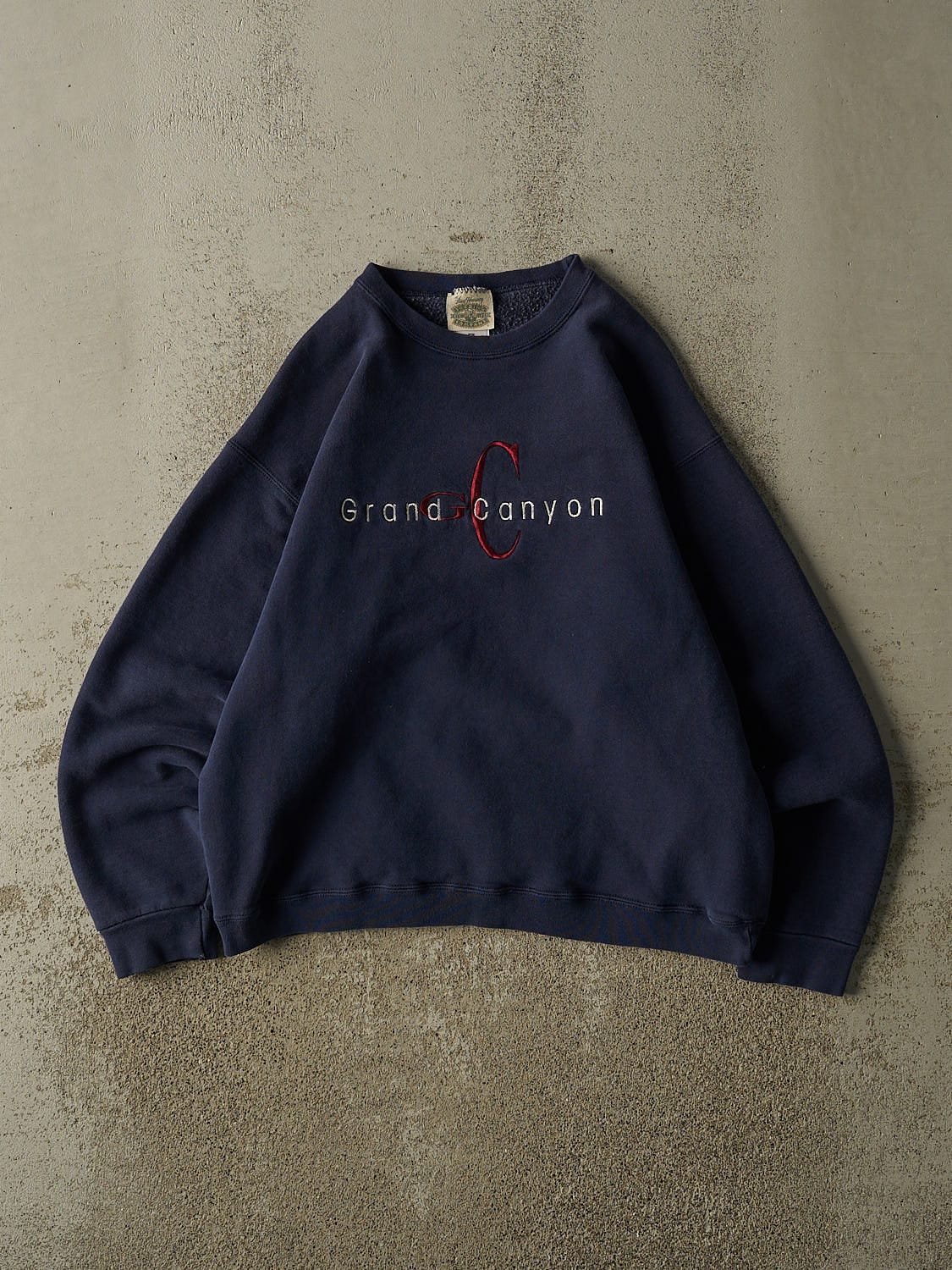 Vintage 90s Navy Blue Grand Canyon Embroidered Crewneck (M)