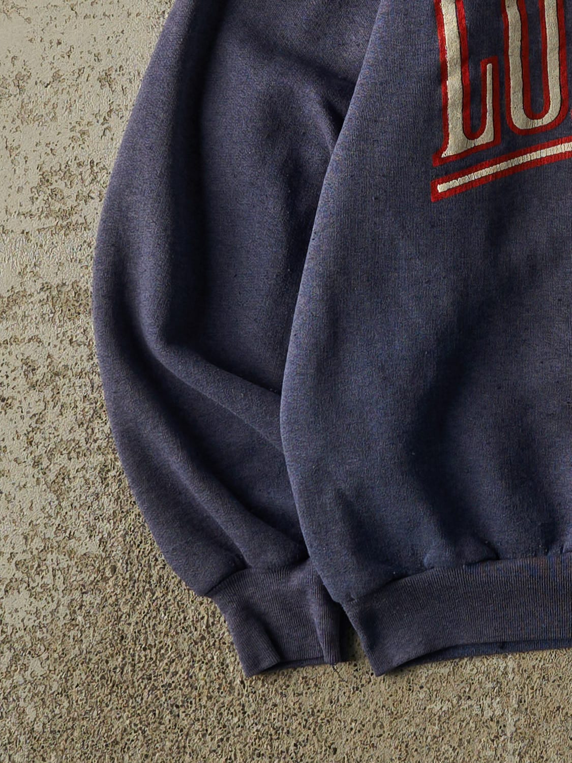 Vintage 80s RARE Sun Faded Navy Long Last Harley Crewneck (XS)