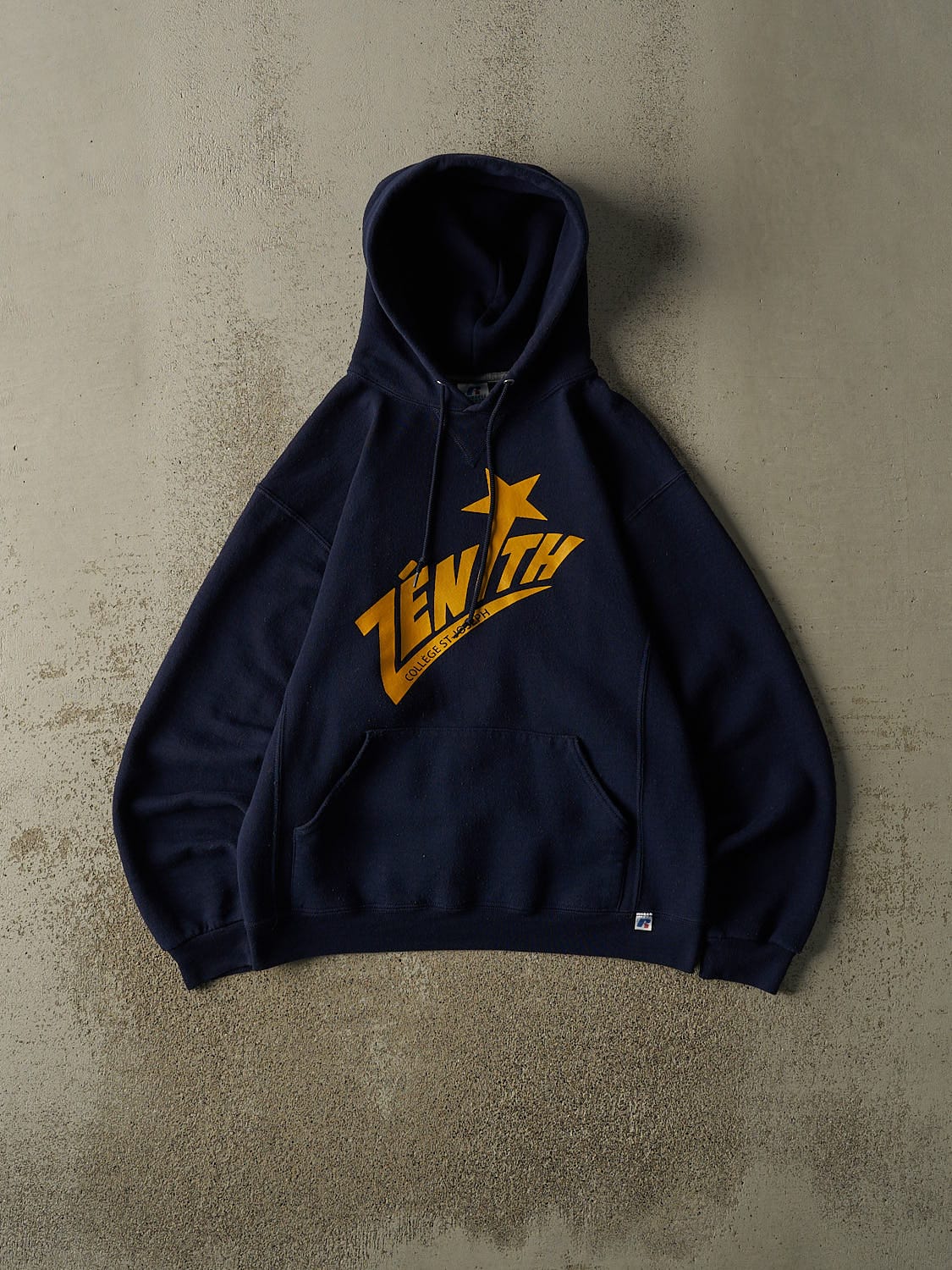 Vintage Y2K Navy Blue Russell Athletic St Joseph College Hoodie (S/M)