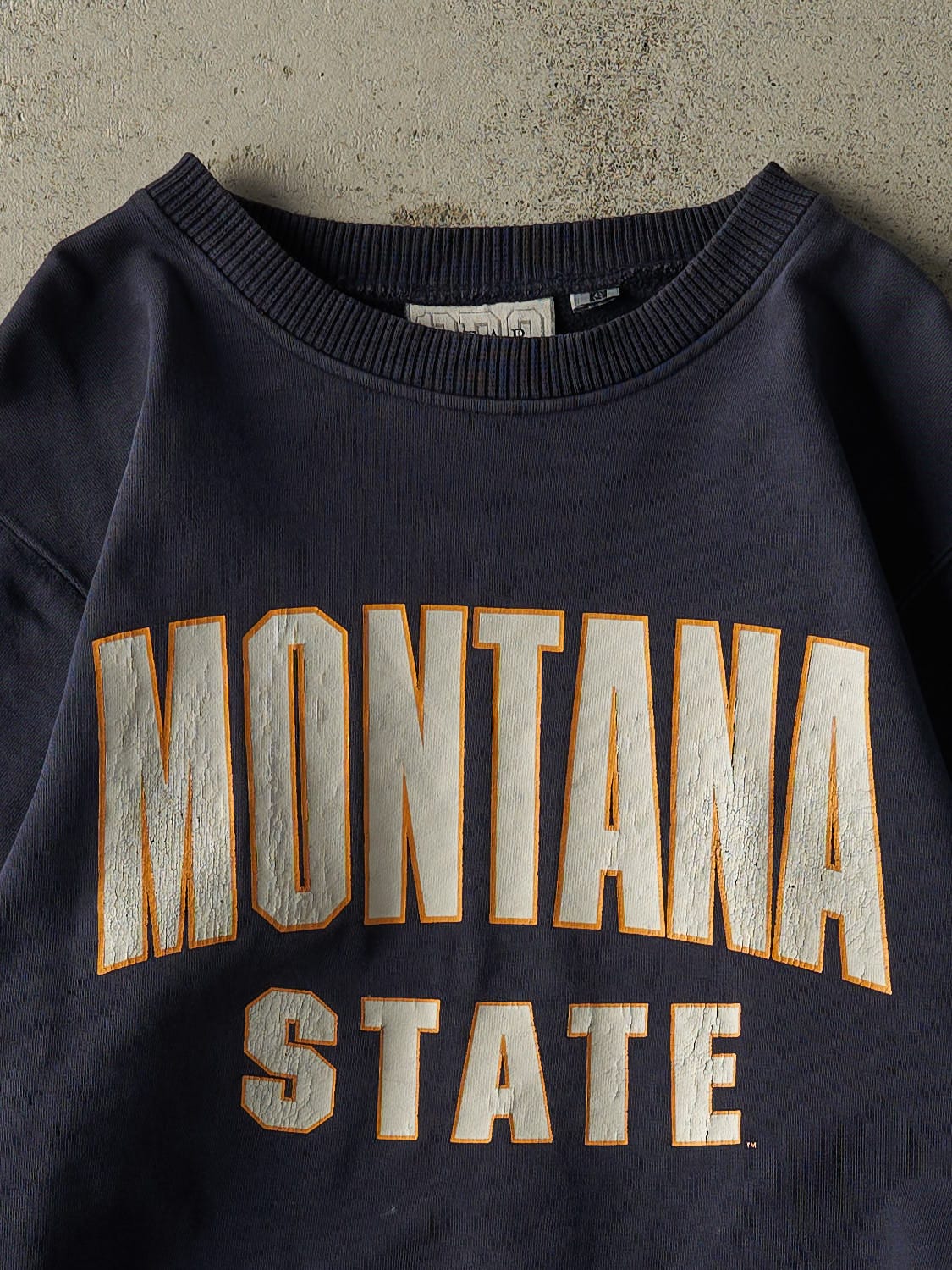 Vintage 90s Navy Blue Montana State Crewneck (M/L)