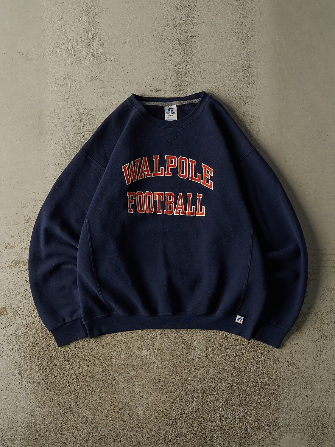 Vintage Y2K Navy Blue Russell Athletic Walpole Football Crewneck (M/L)