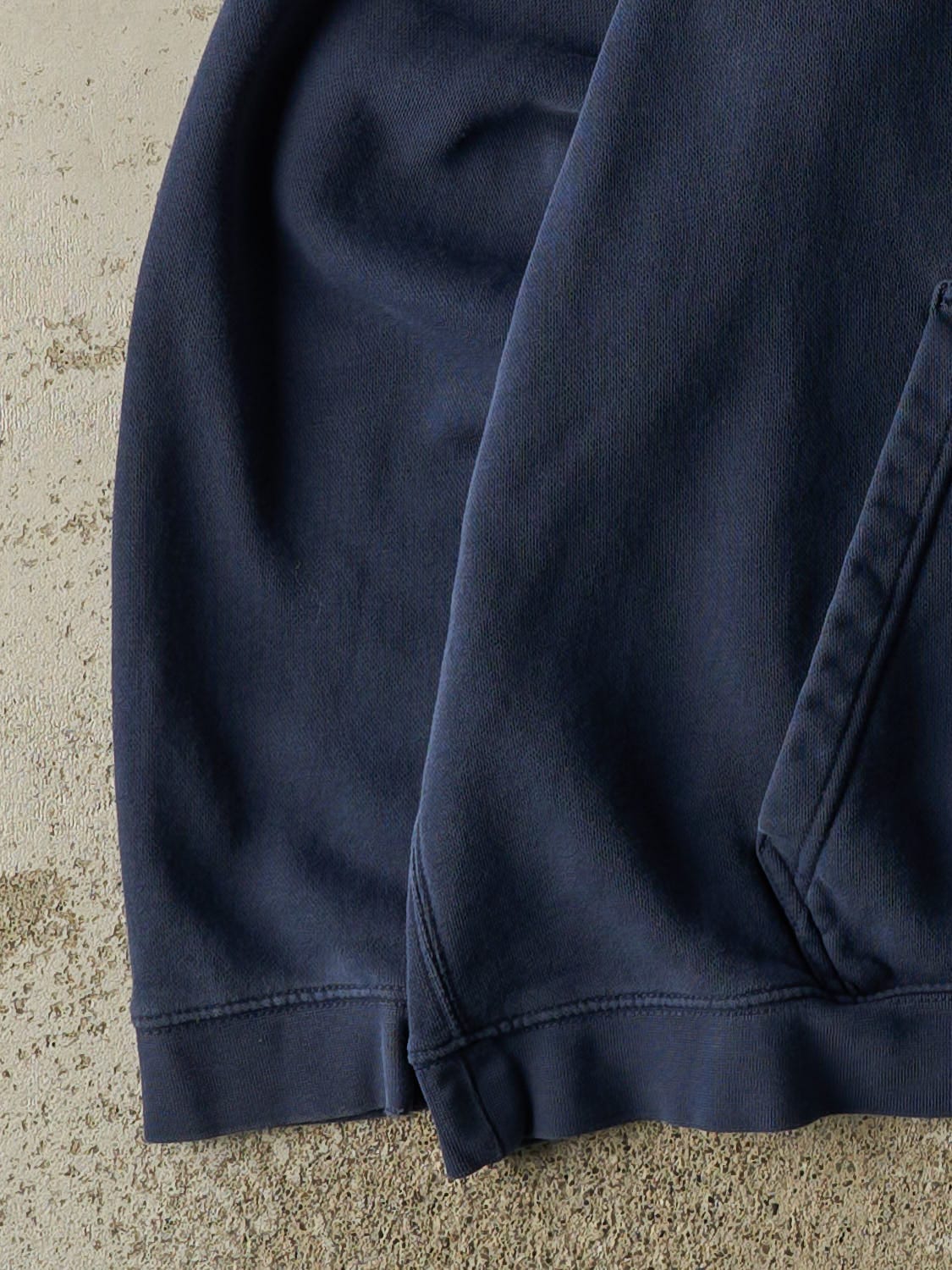 Vintage Y2K Navy Blue Nike Embroidered Hoodie (XL)