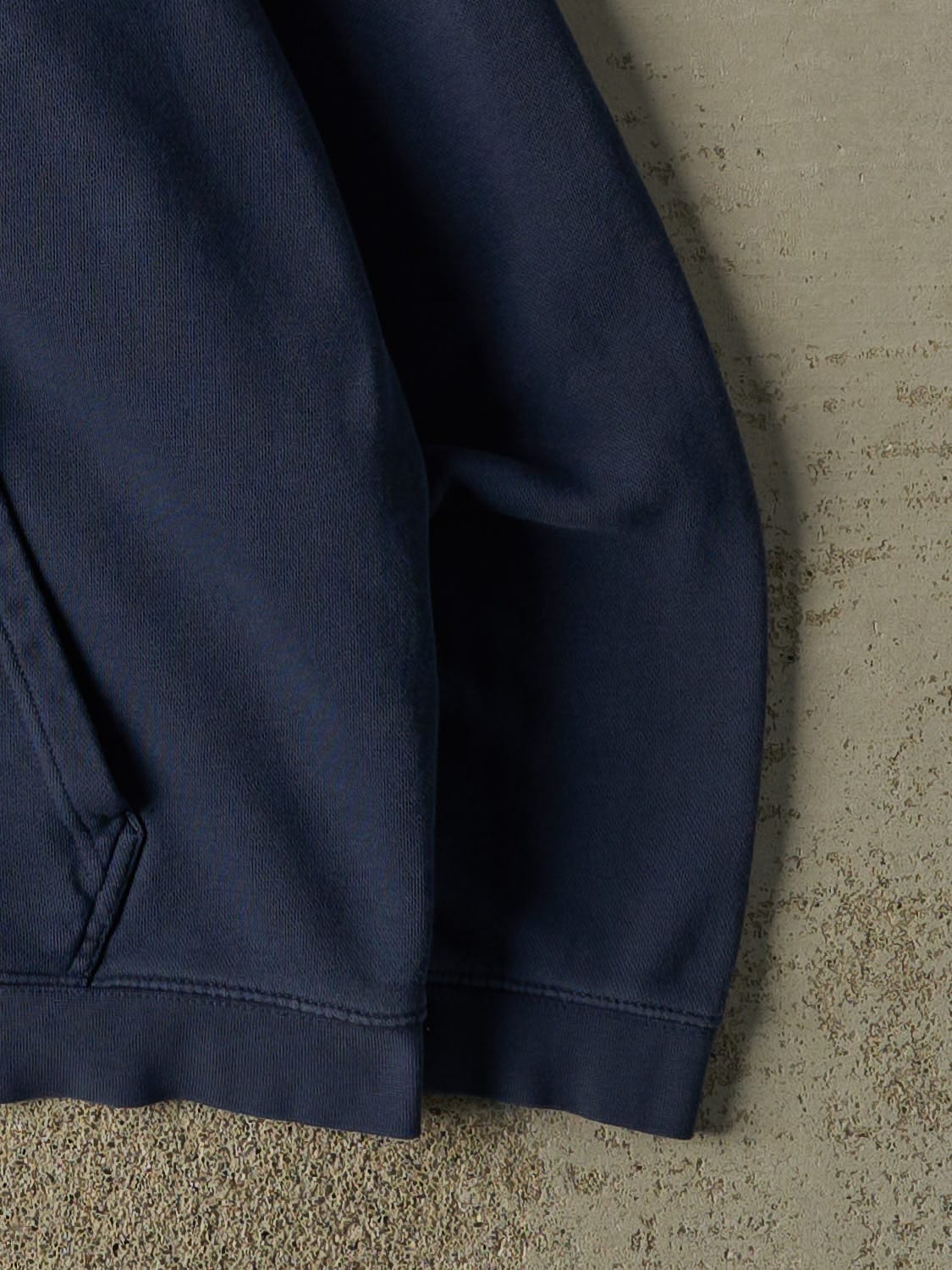 Vintage Y2K Navy Blue Nike Embroidered Hoodie (XL)