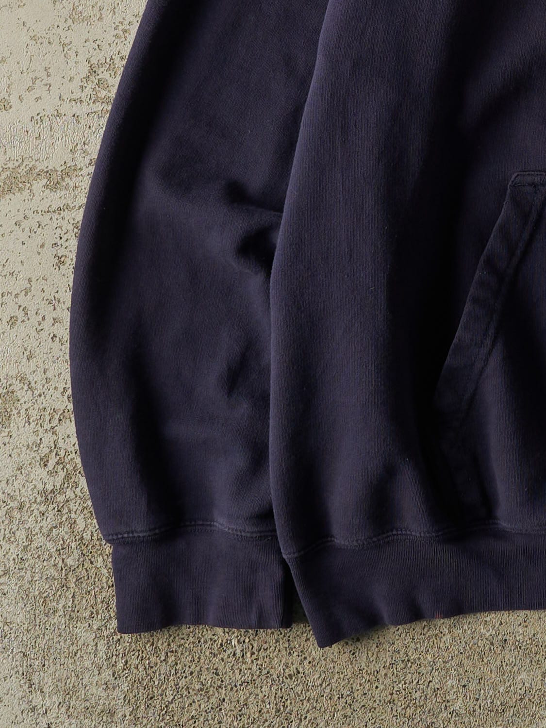 Vintage Y2K Navy Blue University of Michigan Embroidered Hoodie (XL)
