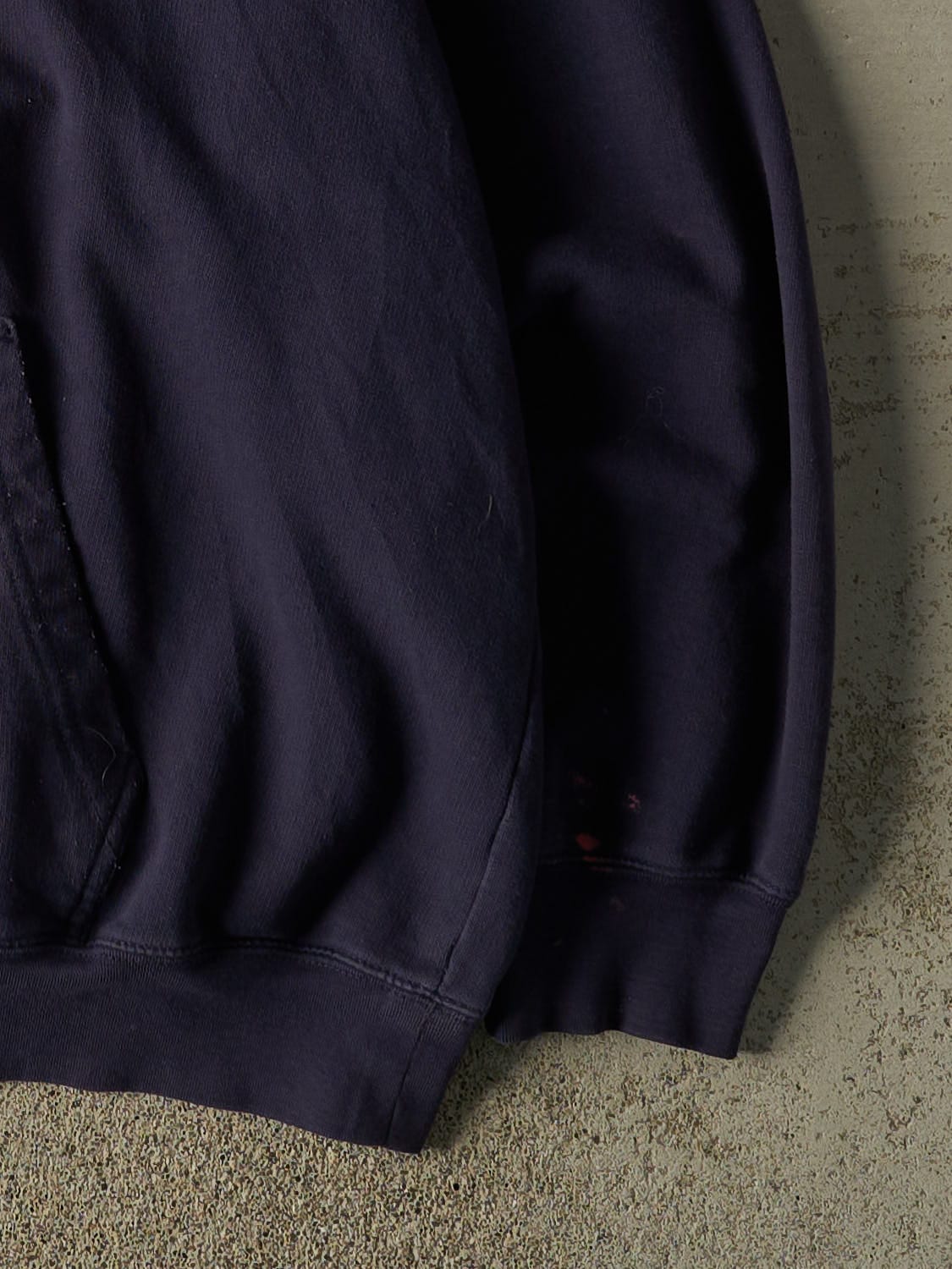 Vintage Y2K Navy Blue University of Michigan Embroidered Hoodie (XL)