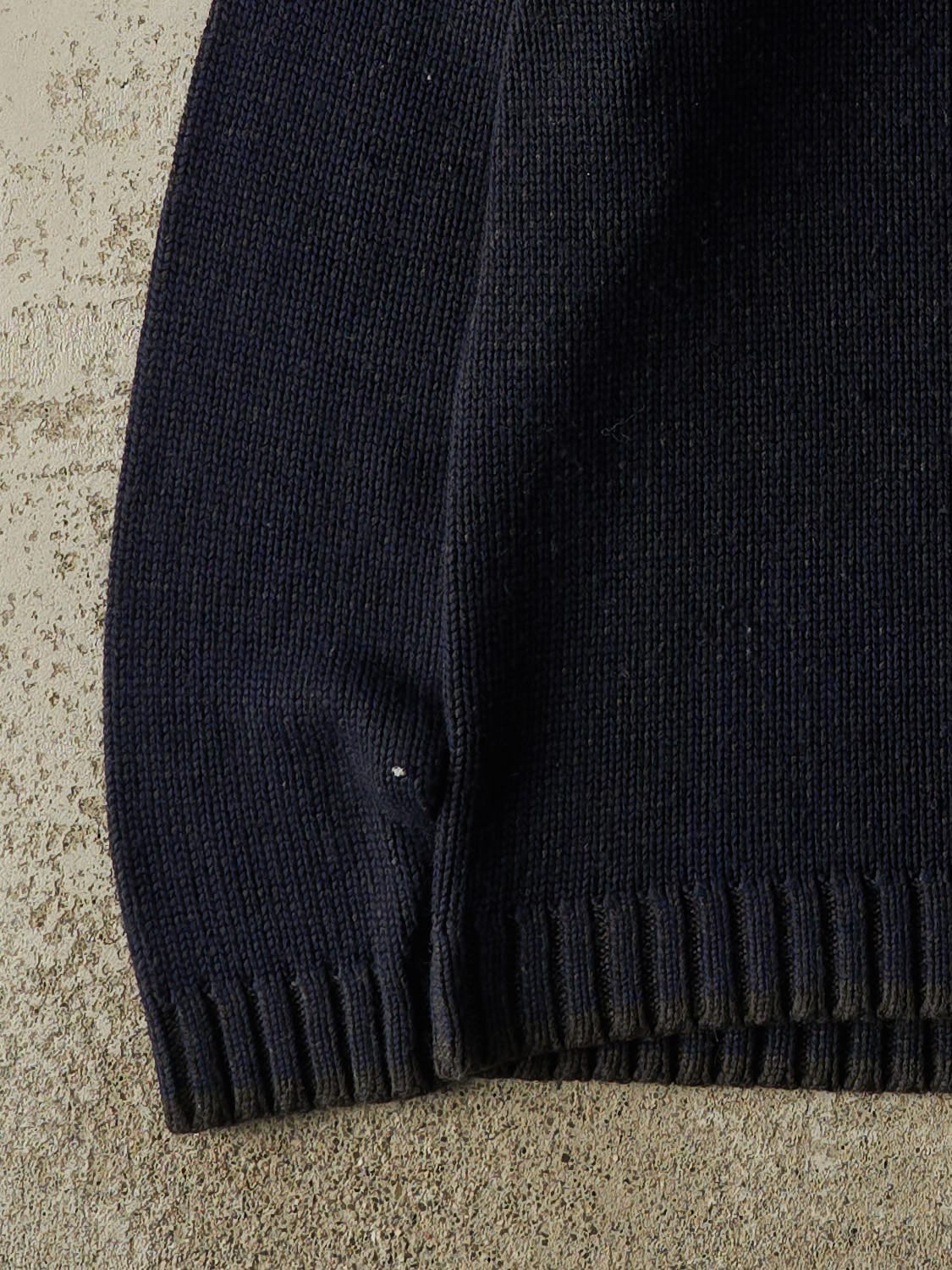 Vintage Y2K Navy Blue Point Zero Knit (S/M)
