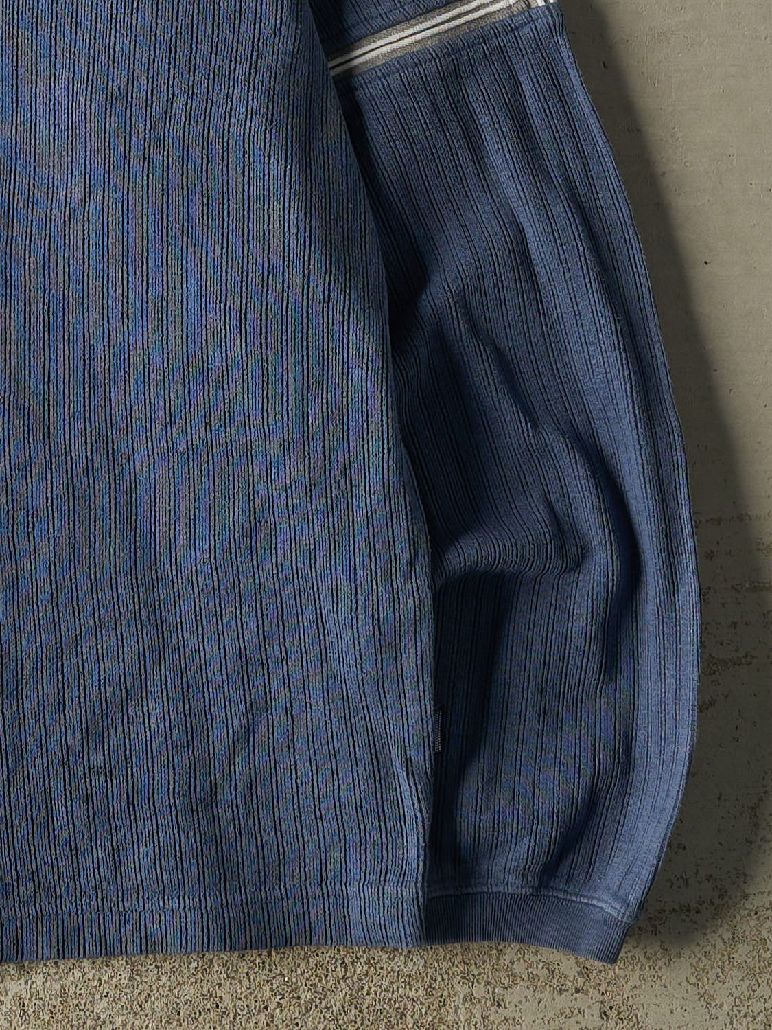 Vintage Y2K Blue Point Zero Textured Long Sleeve (L/XL)
