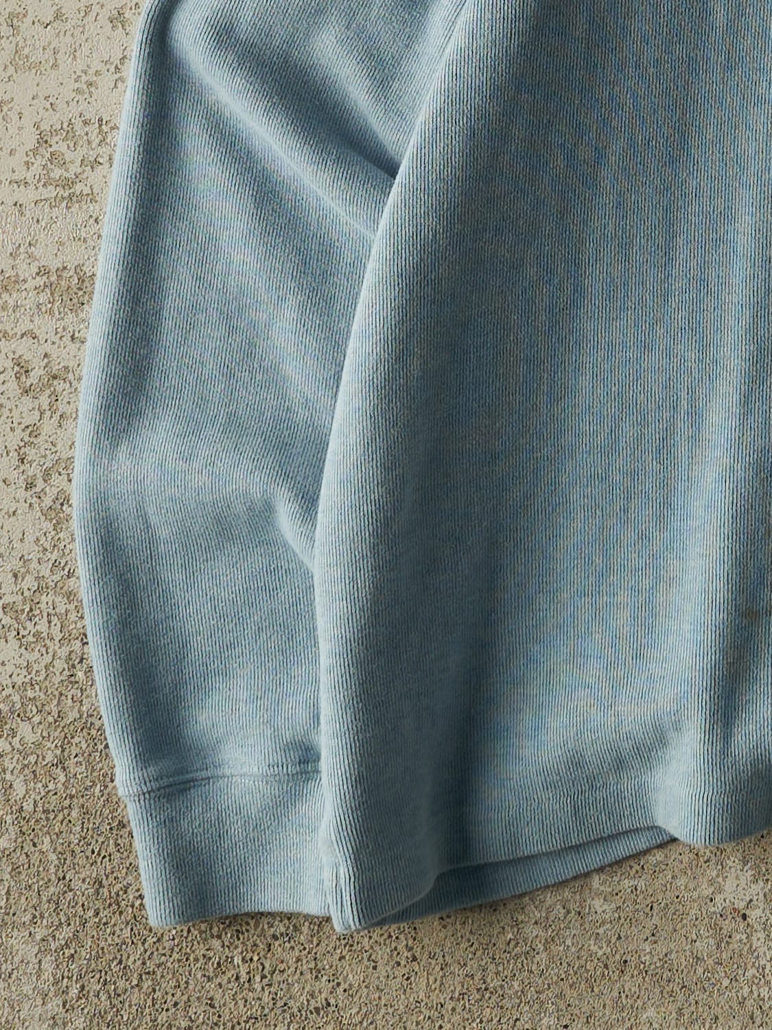 Vintage 90s Baby Blue Polo Quarter Zip Knit (L/XL)