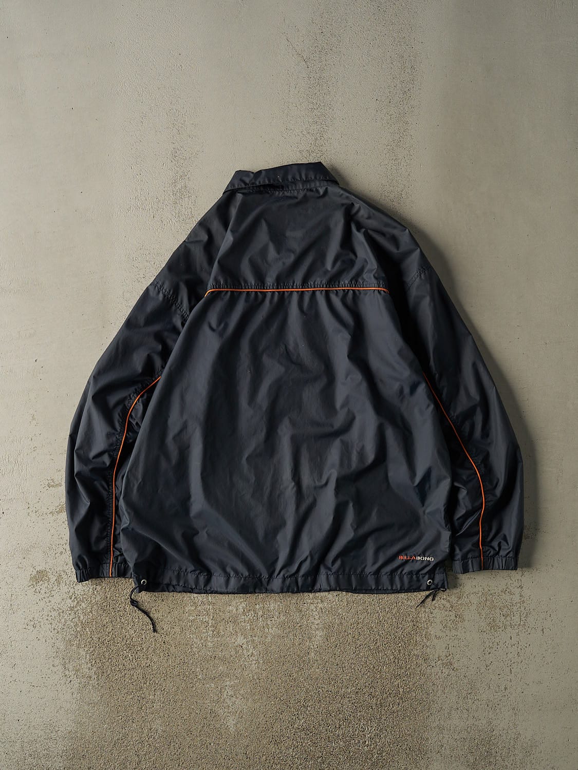 Vintage Y2K Navy Blue Billabong Zip Up Windbreaker Jacket (XL/XXL)