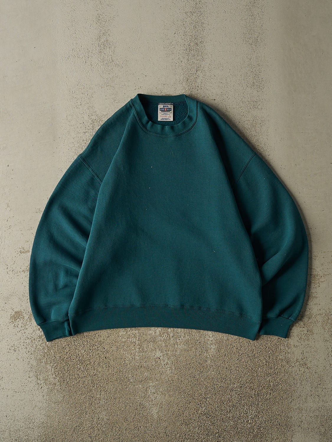 Vintage 90s Teal Blank Crewneck (M/L)