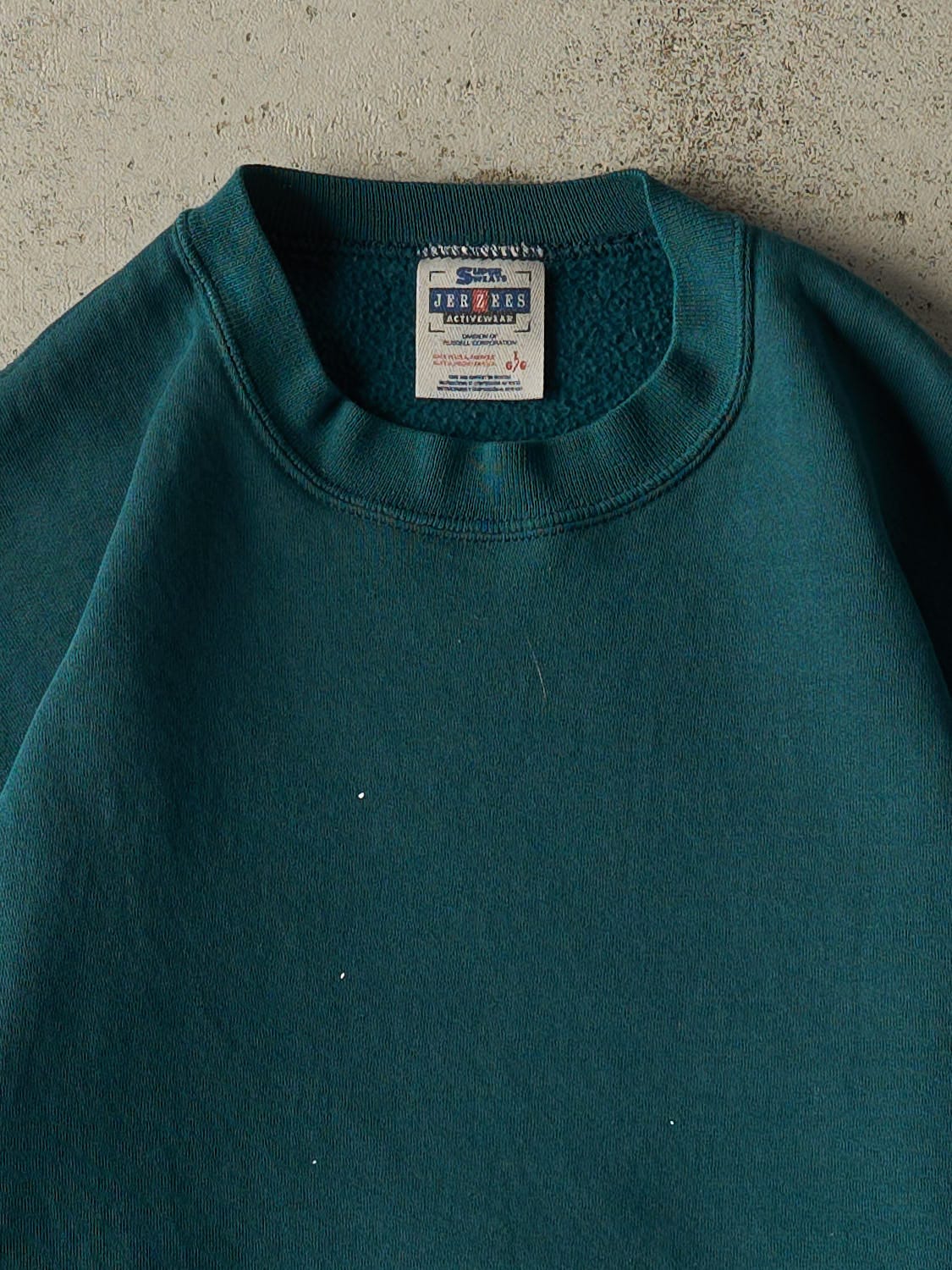 Vintage 90s Teal Blank Crewneck (M/L)