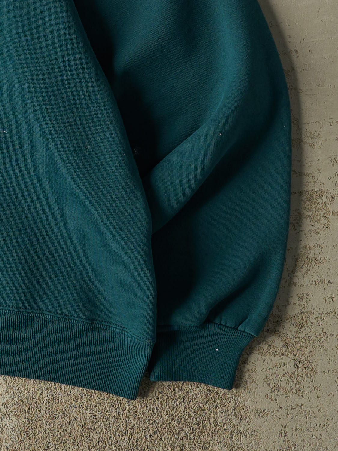 Vintage 90s Teal Blank Crewneck (M/L)