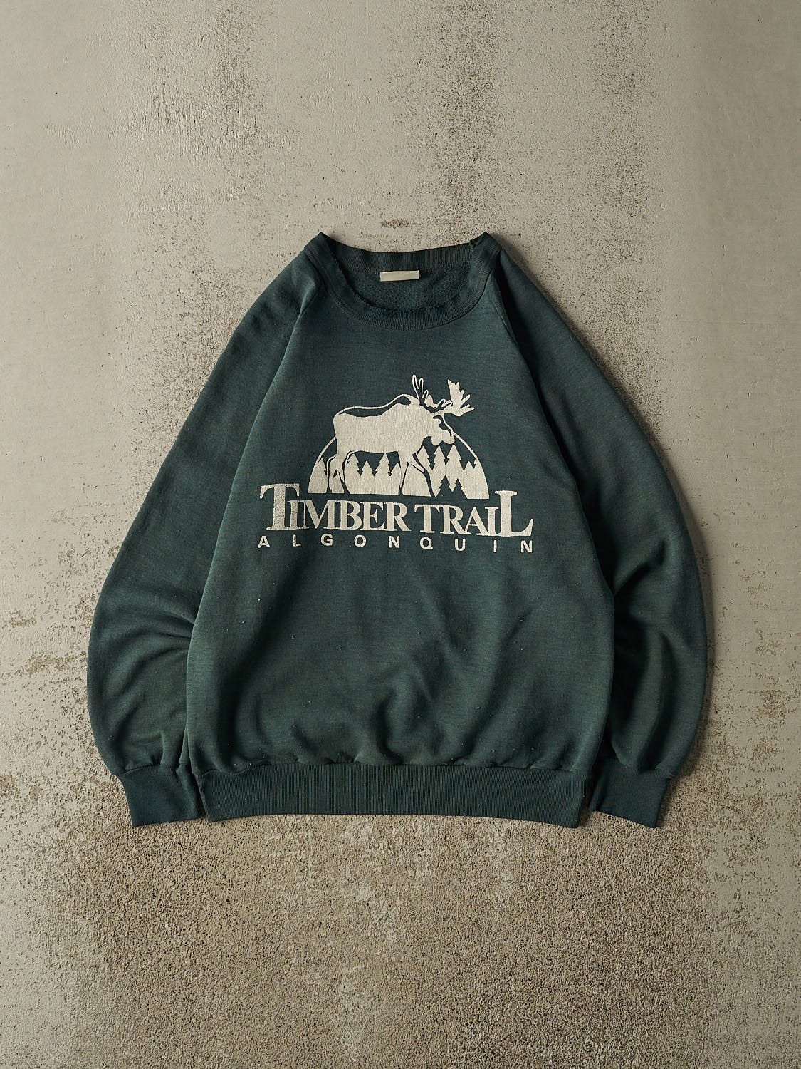 Vintage 80s Green Timber Trail Crewneck (XS/S)