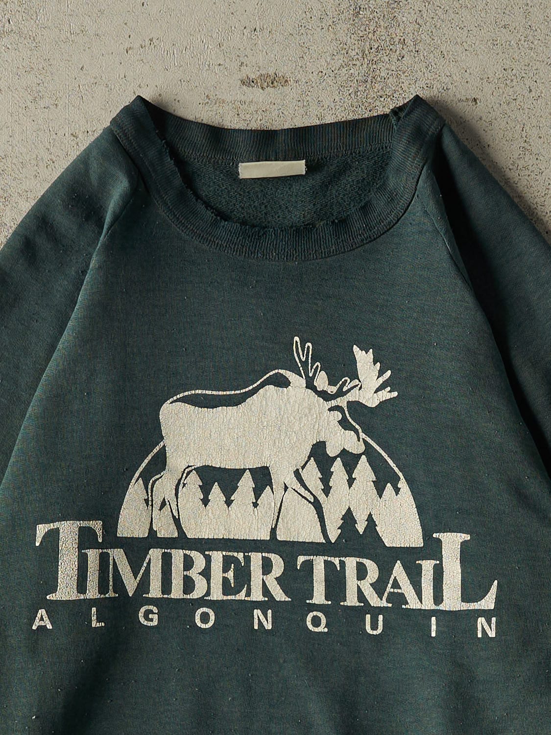 Vintage 80s Green Timber Trail Crewneck (XS/S)