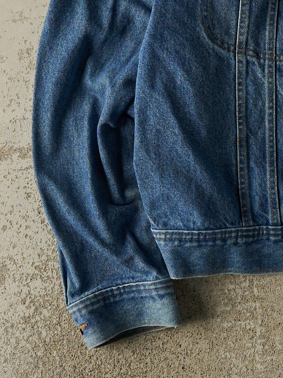 Vintage 90s Mid Wash Mustang Roughriders Denim Jacket (M)