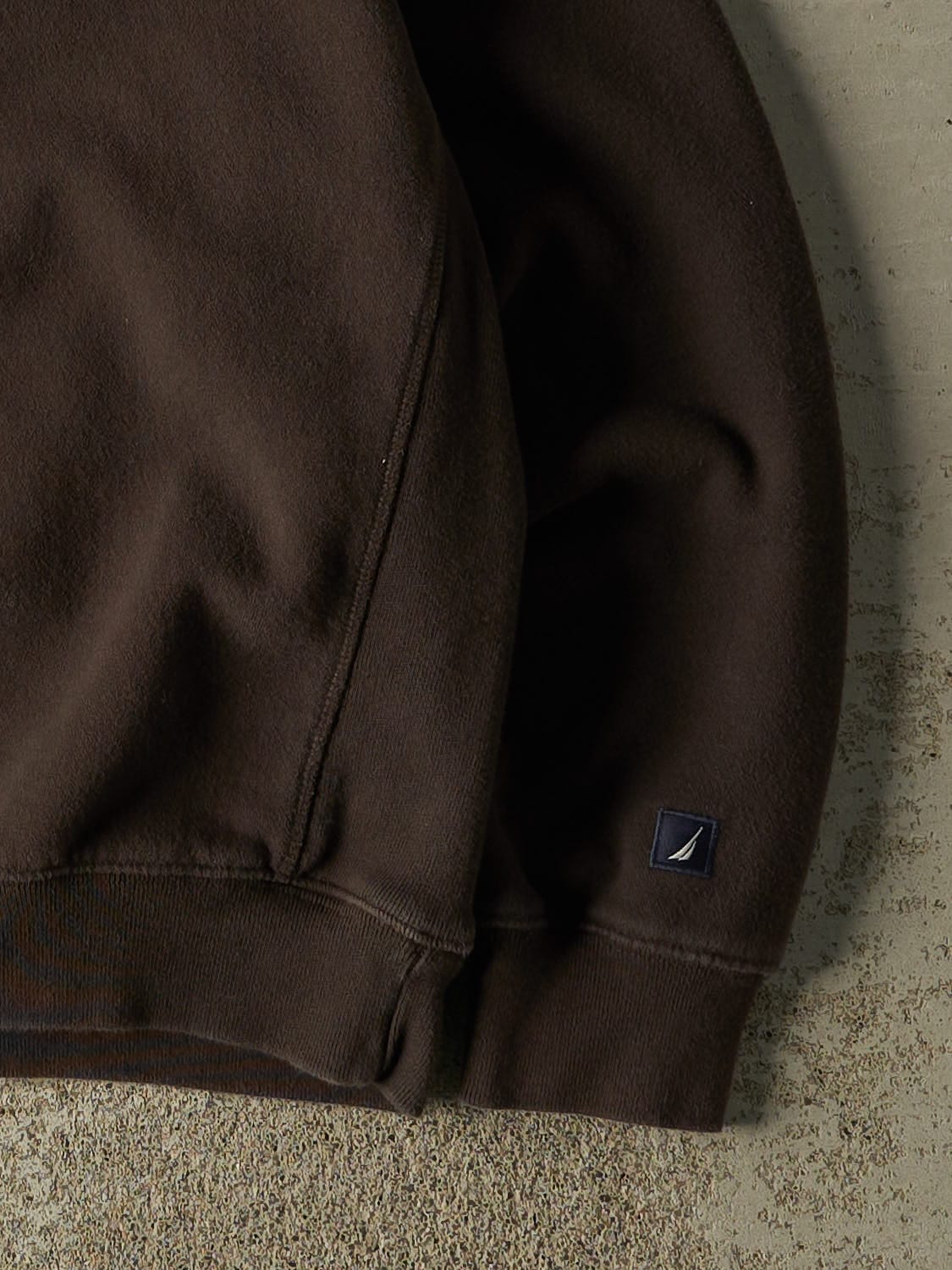 Vintage Y2K Brown Nautica Embroidered Crewneck (M/L)