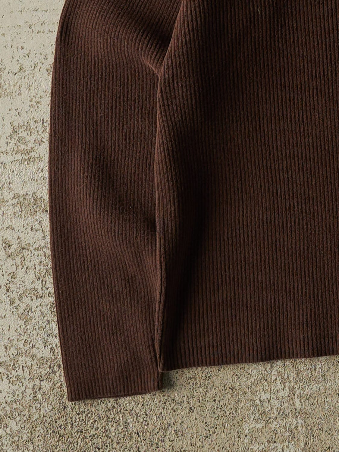 Vintage 90s Brown Polo Knit Turtle Neck (XXS/XS)