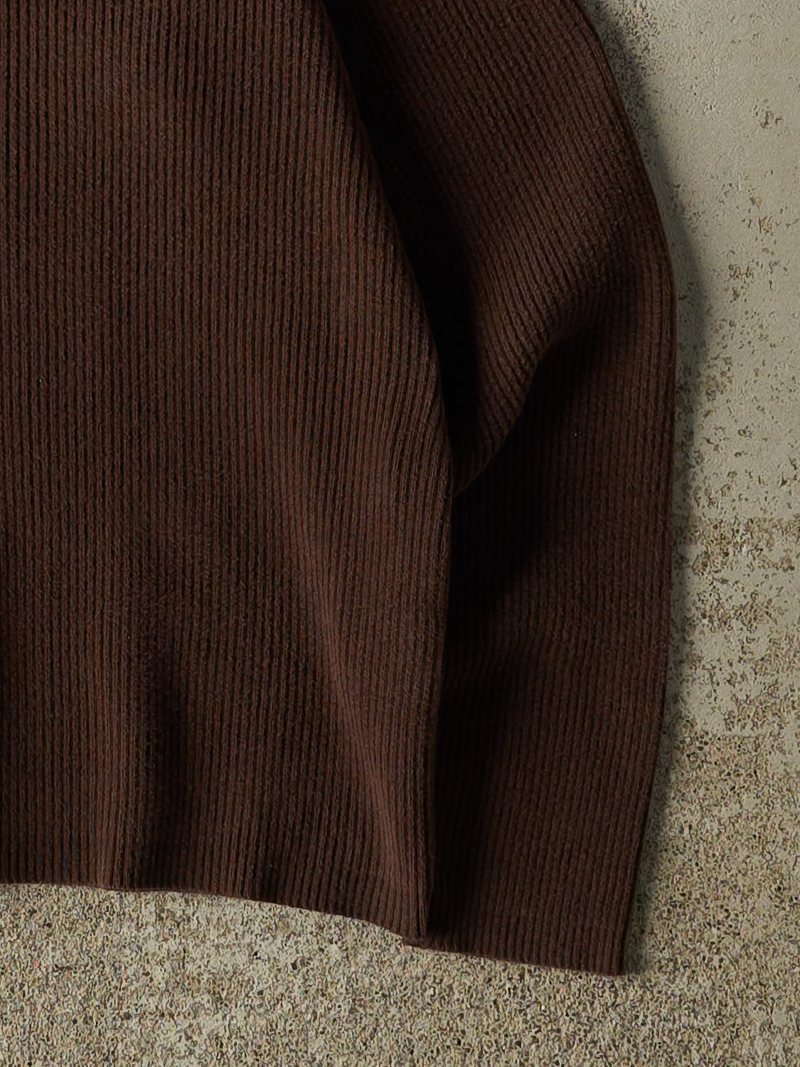 Vintage 90s Brown Polo Knit Turtle Neck (XXS/XS)