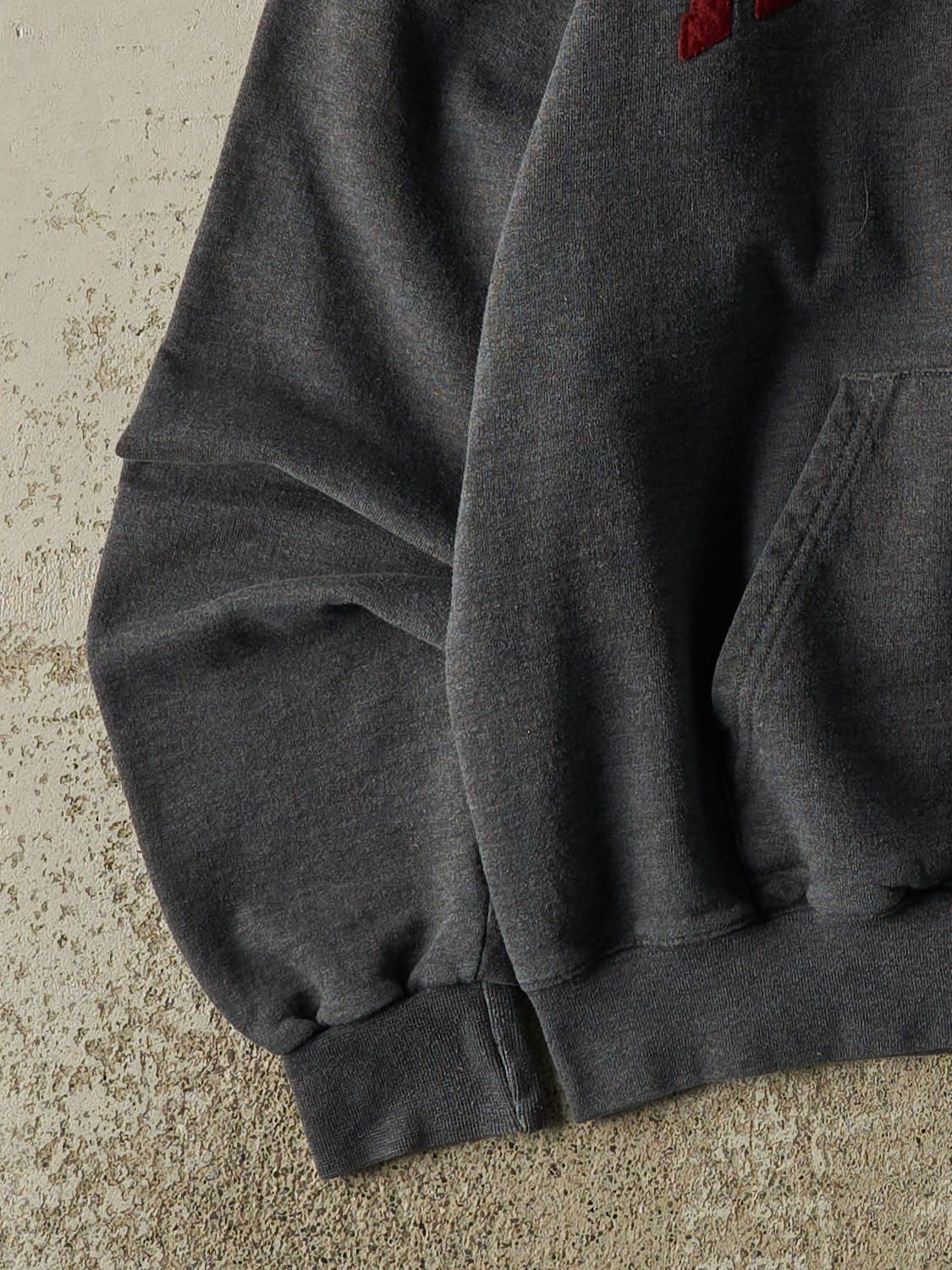 Vintage 90s Charcoal Grey Champion Harvard Embroidered Hoodie (S/M)