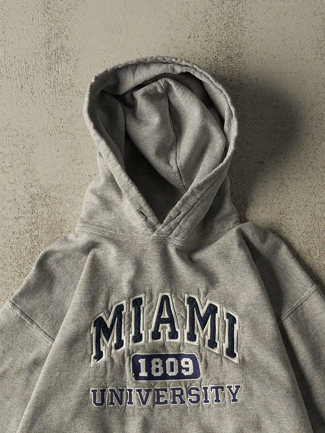 Vintage Y2K Grey Miami University Hoodie (S)