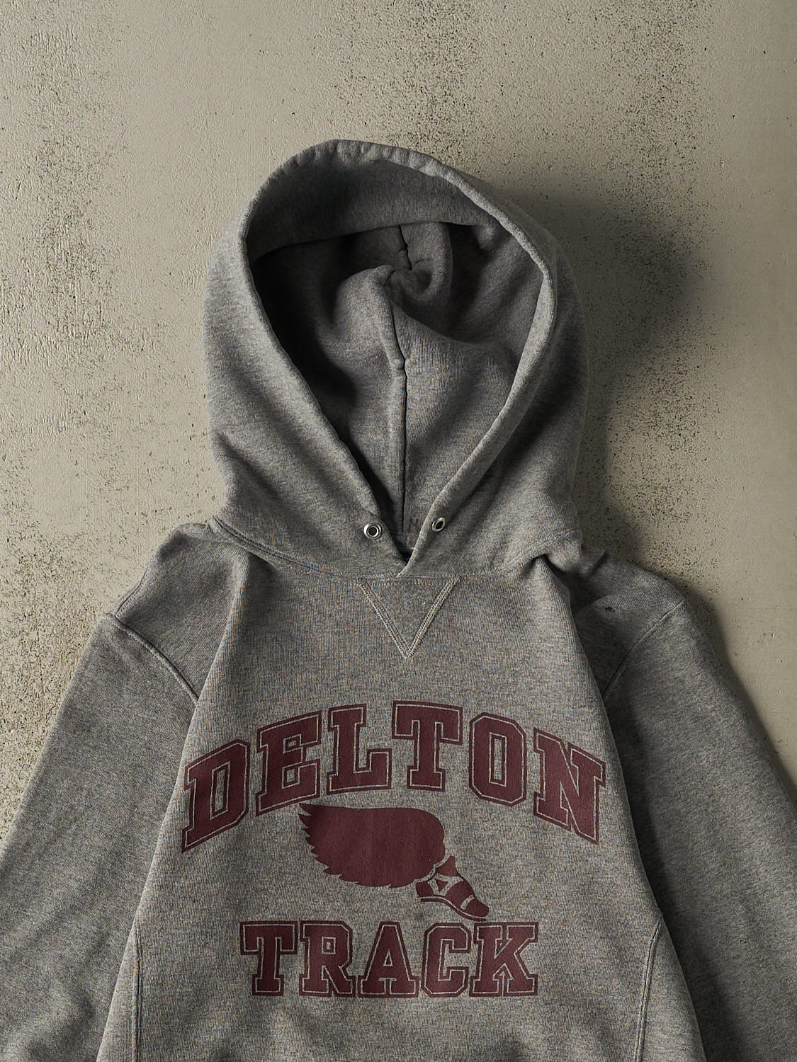 Vintage Y2K Grey Russell Athletic Delton Track Hoodie (S/M)