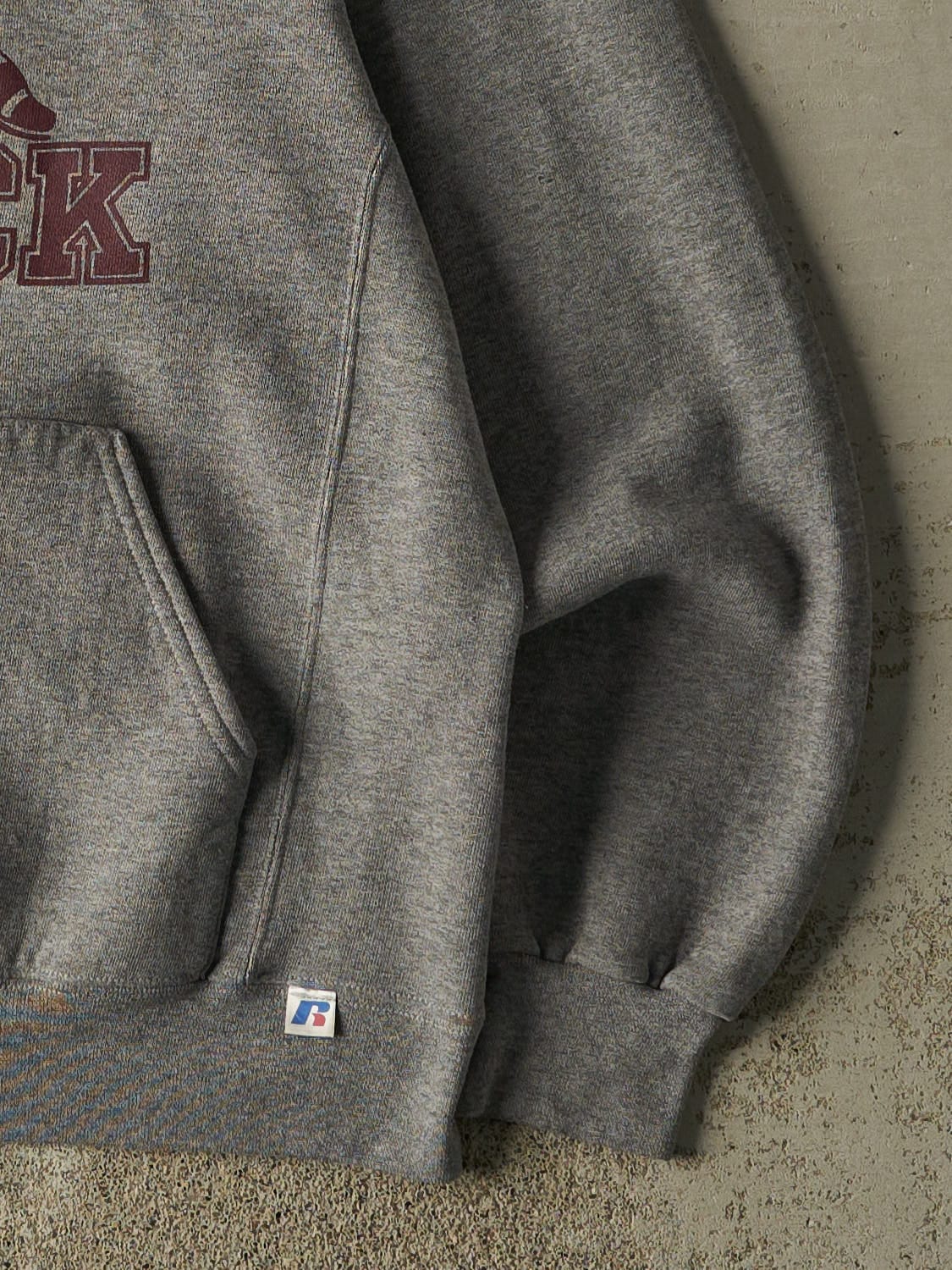 Vintage Y2K Grey Russell Athletic Delton Track Hoodie (S/M)