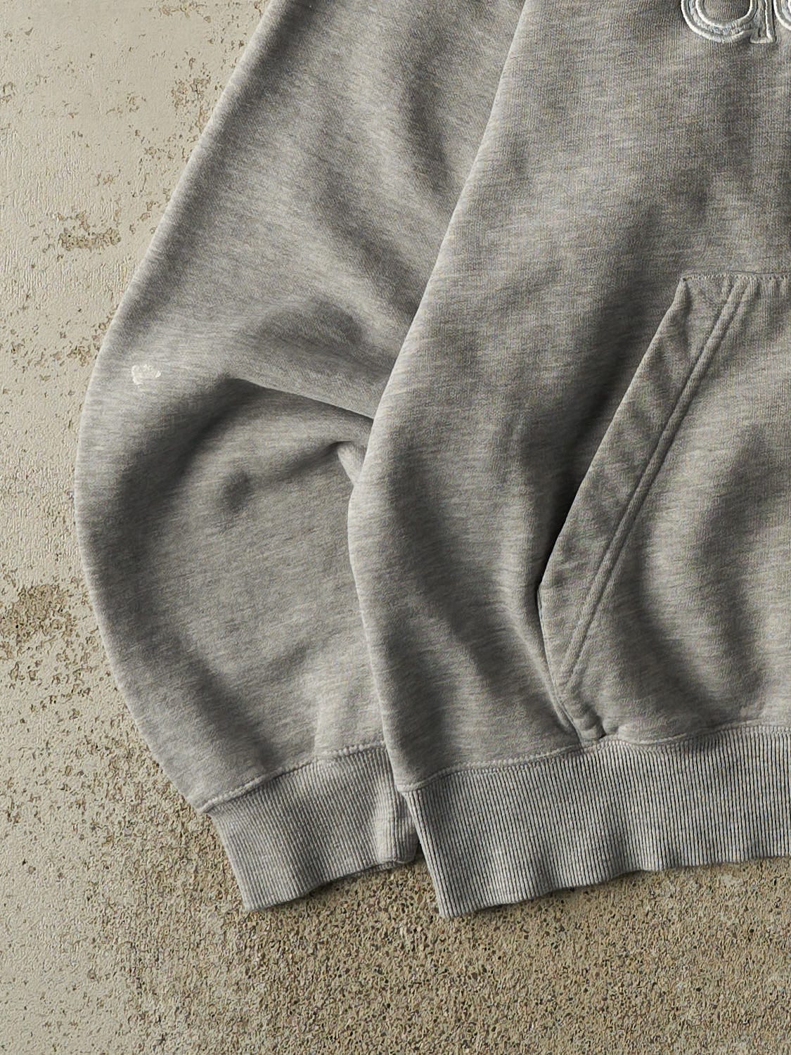 Vintage 90s Grey Adidas Embroidered Hoodie (XL)