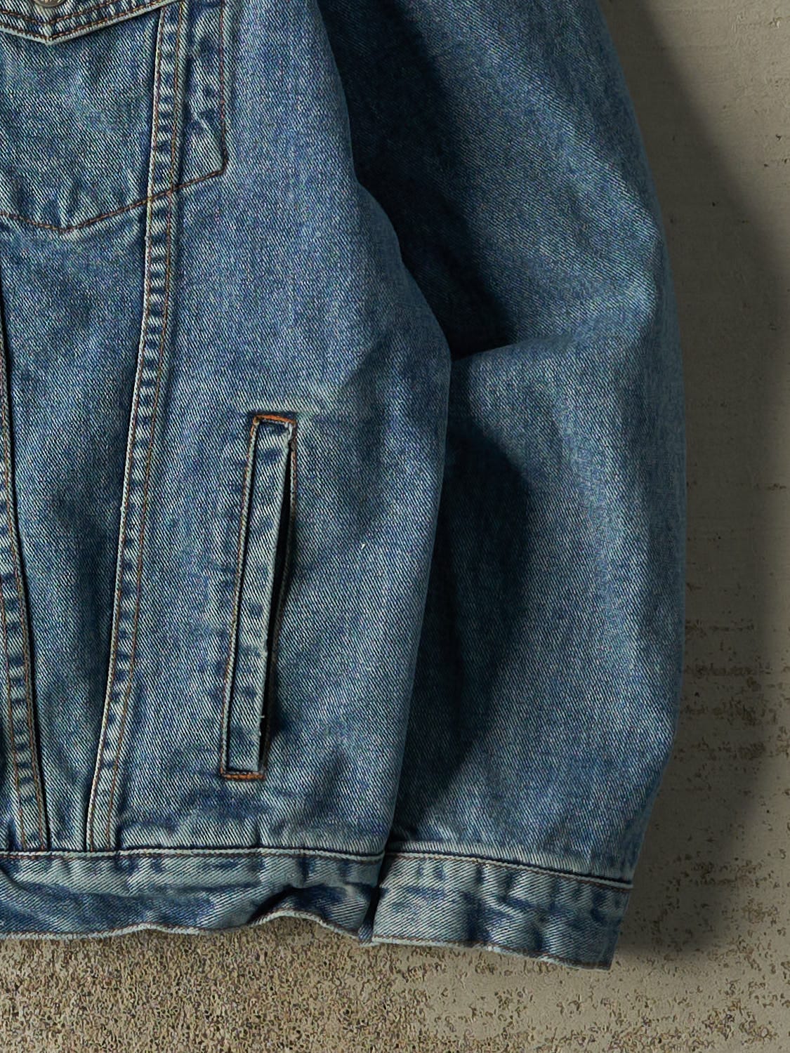 Vintage 90s Mid Wash Nevada Denim Jacket (M/L)