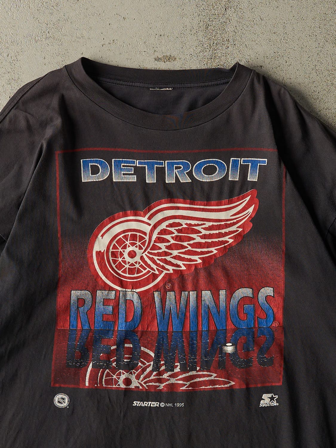 Vintage 93' Black Detroit Red Wings Tee (L/XL)