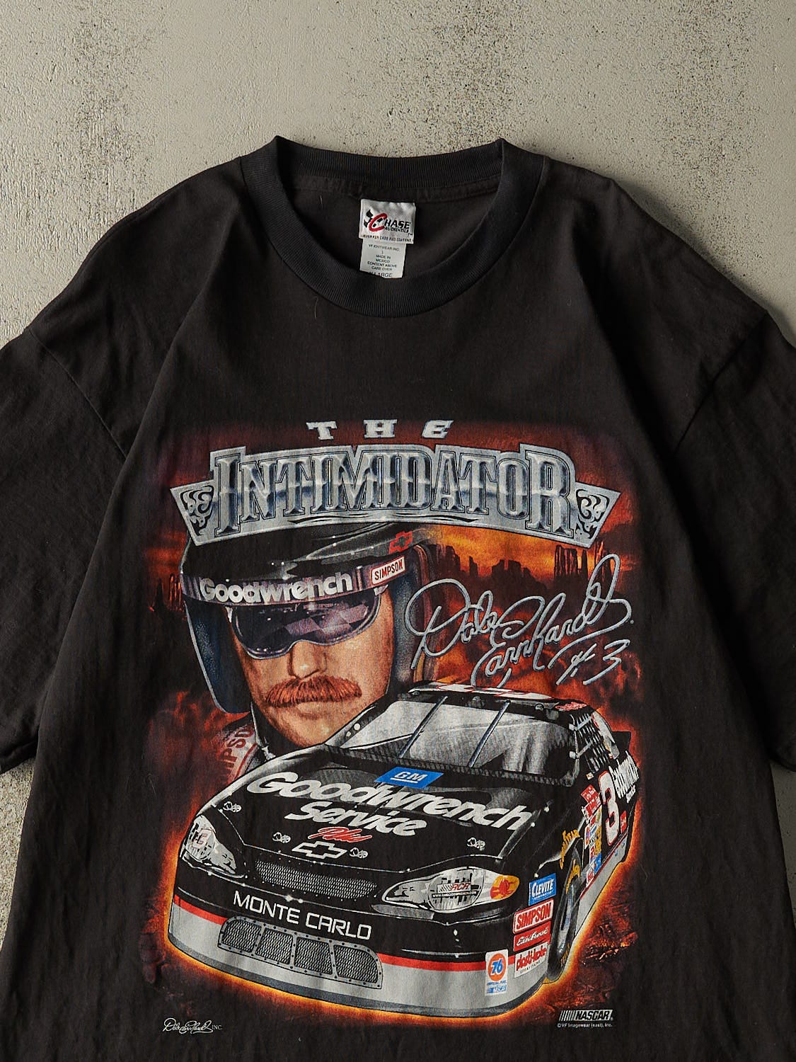 Vintage 90s Black Dale Earnhardt Nascar Tee (XL)