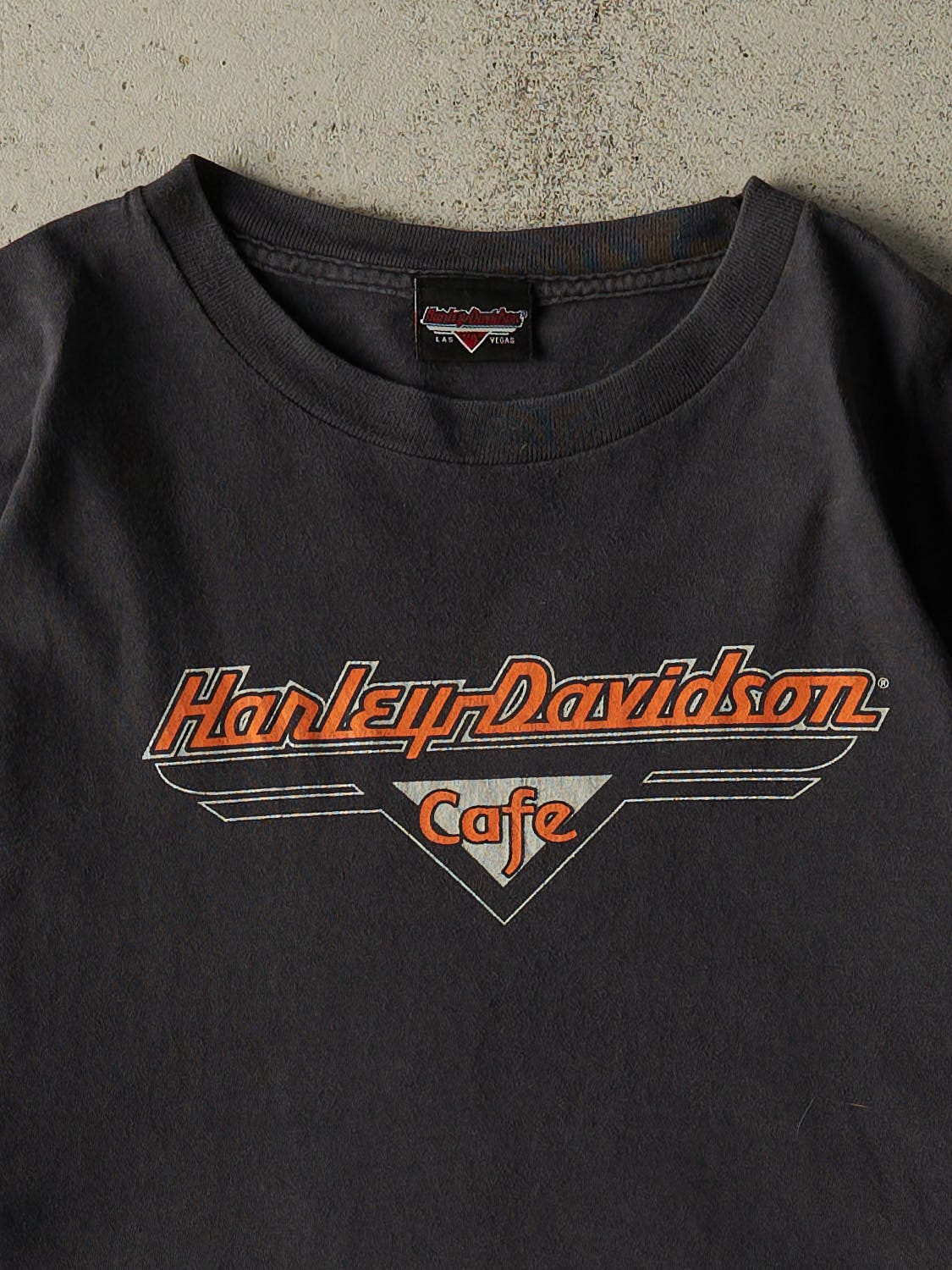 Vintage 90s Black Harley Davidson Cafe Las Vegas Tee (L/XL)