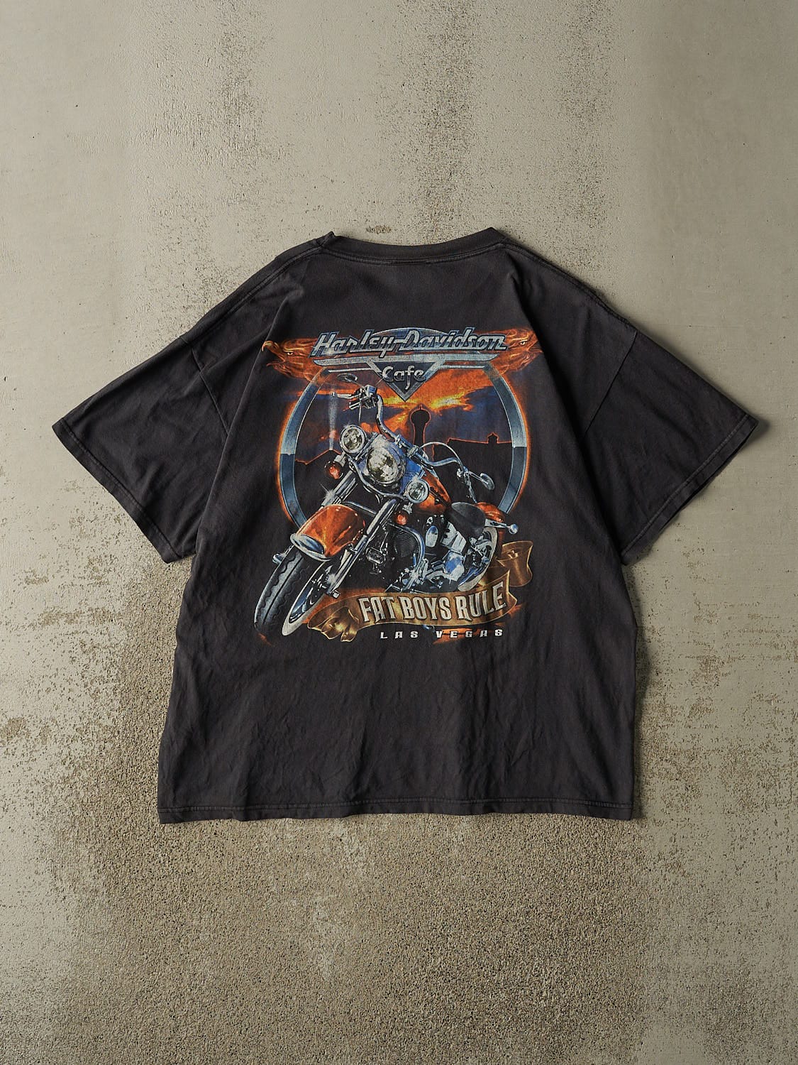 Vintage 90s Black Harley Davidson Cafe Las Vegas Tee (L/XL)
