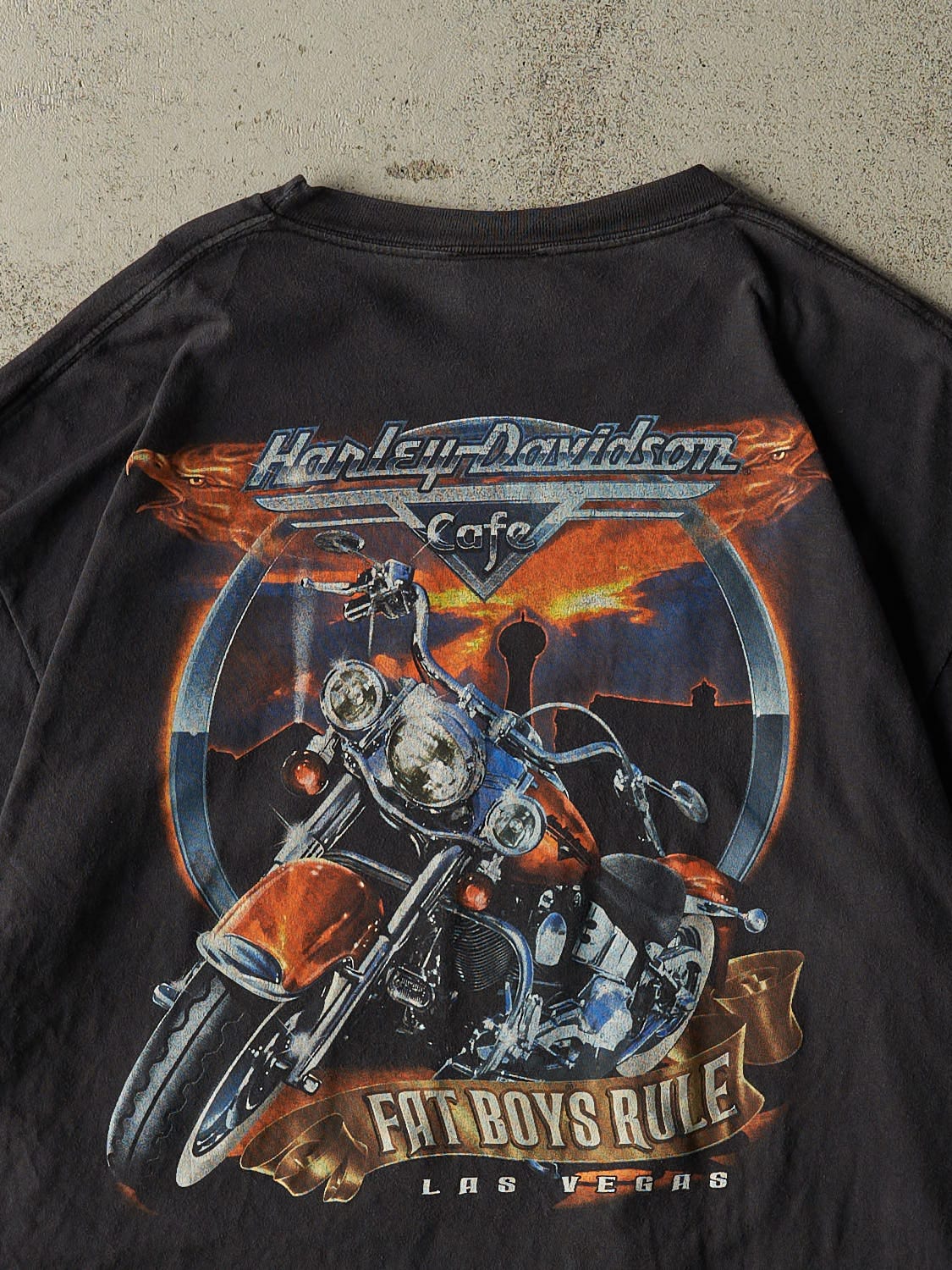 Vintage 90s Black Harley Davidson Cafe Las Vegas Tee (L/XL)